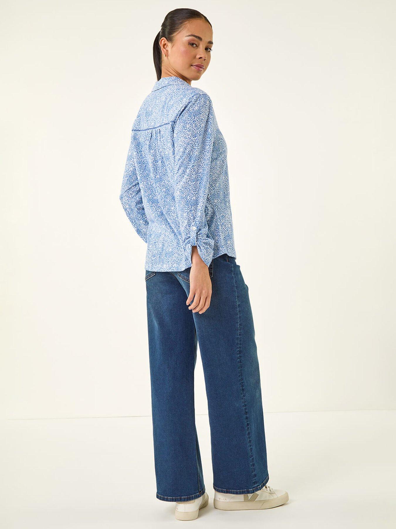 Image 2 of 5 of Roman Petite Abstract Spot Jersey Shirt