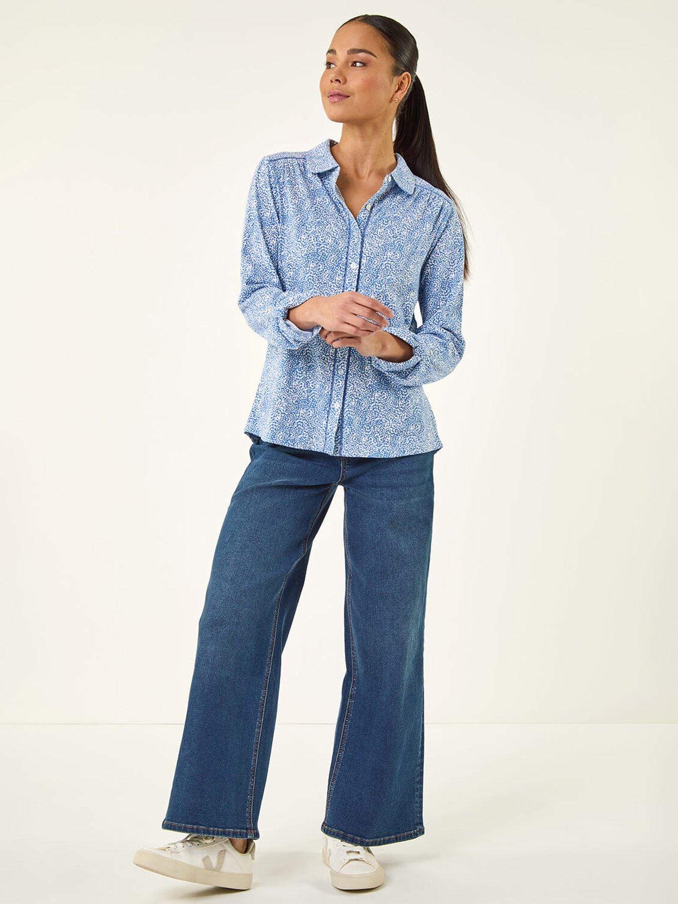 Image 3 of 5 of Roman Petite Abstract Spot Jersey Shirt