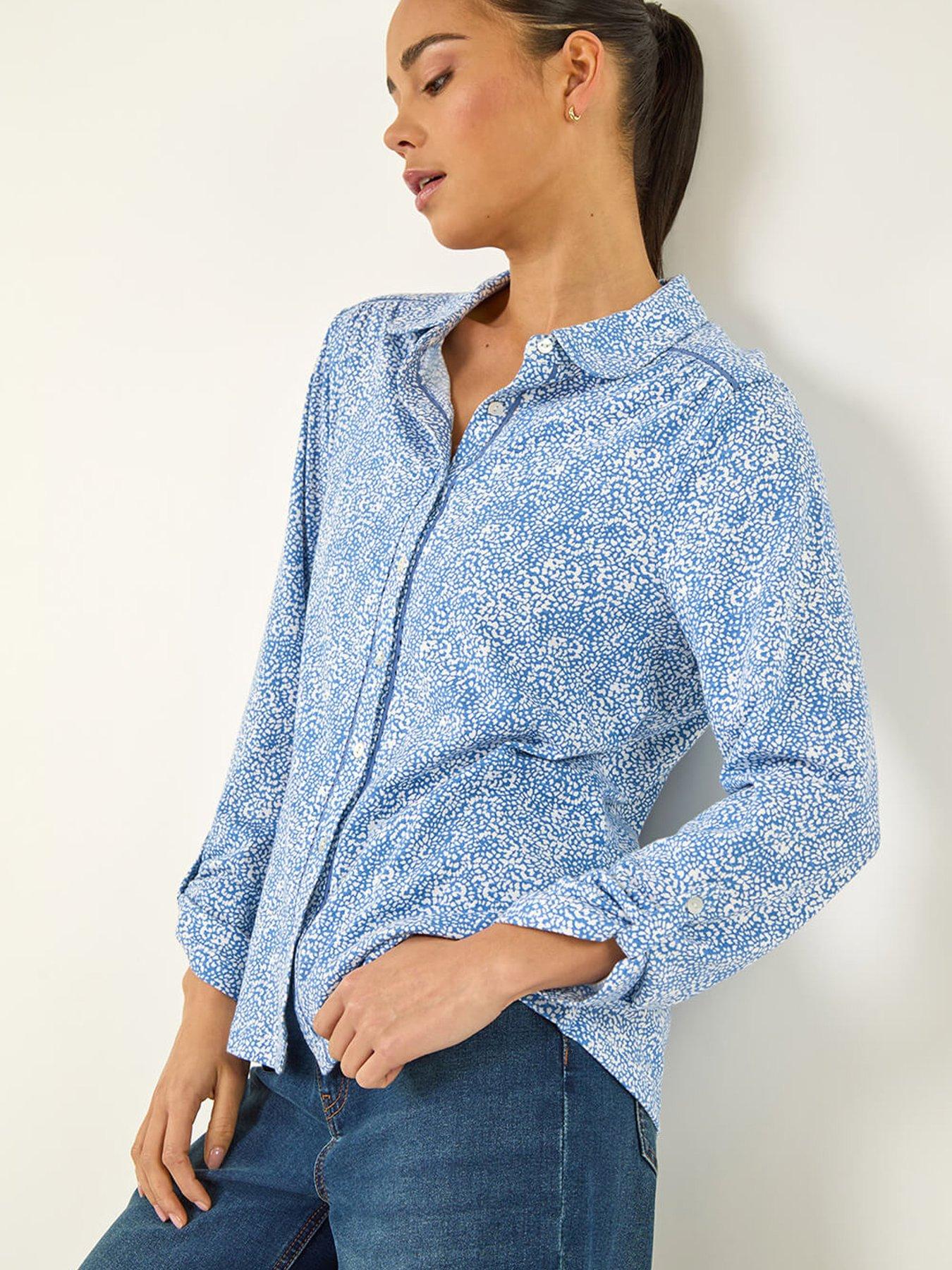 Image 4 of 5 of Roman Petite Abstract Spot Jersey Shirt
