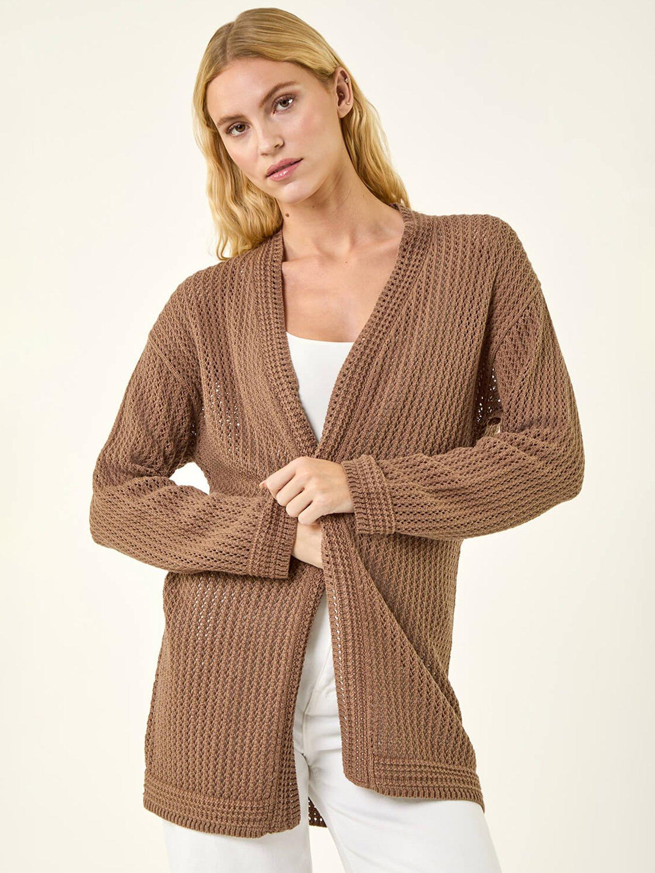 Roman Stitch Knit Cardigan