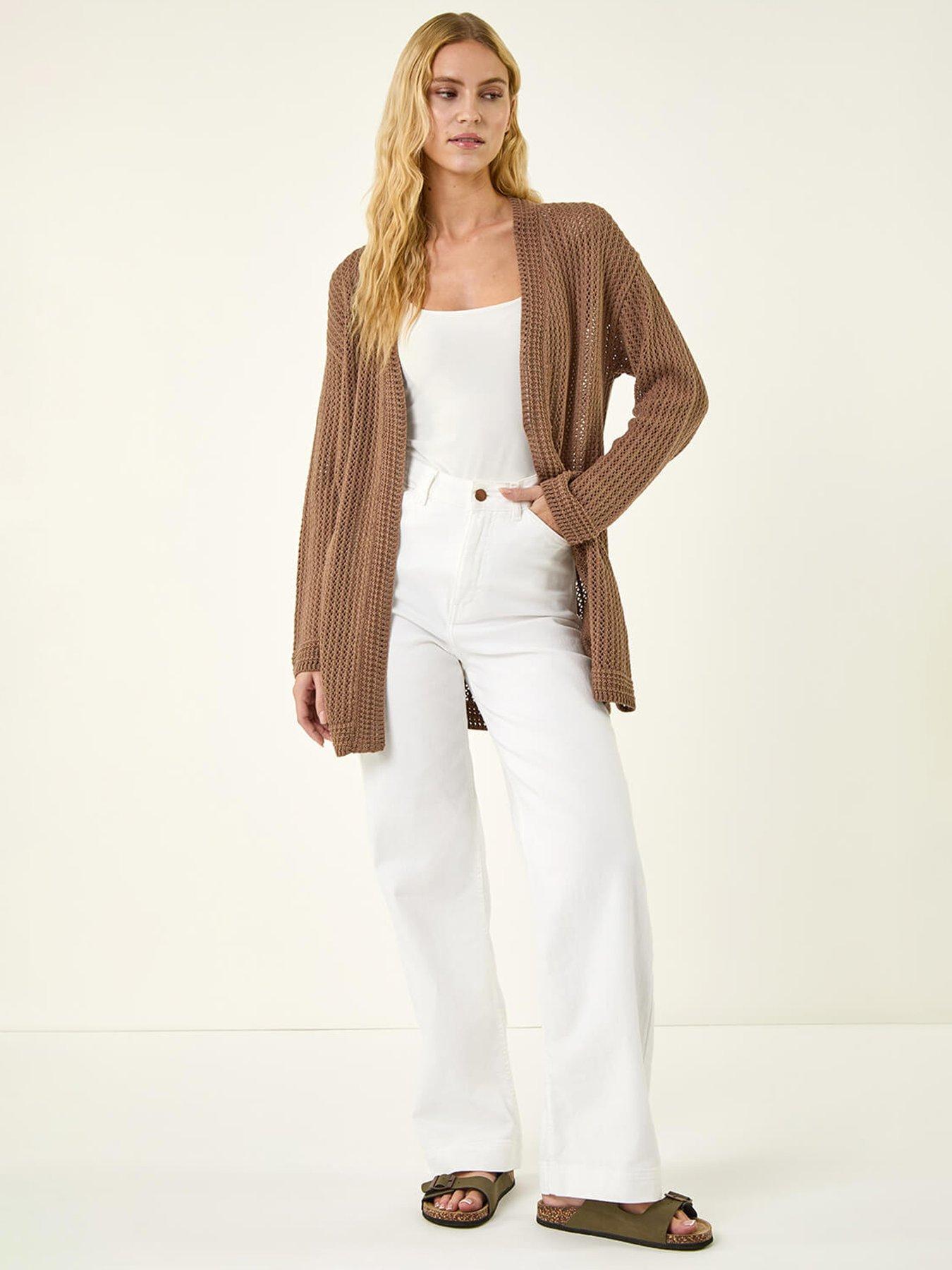 Image 3 of 5 of Roman Stitch Knit Cardigan