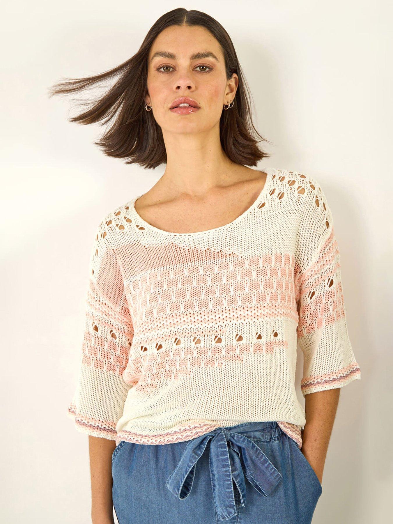 Roman Textured Abstract Knit Jumper