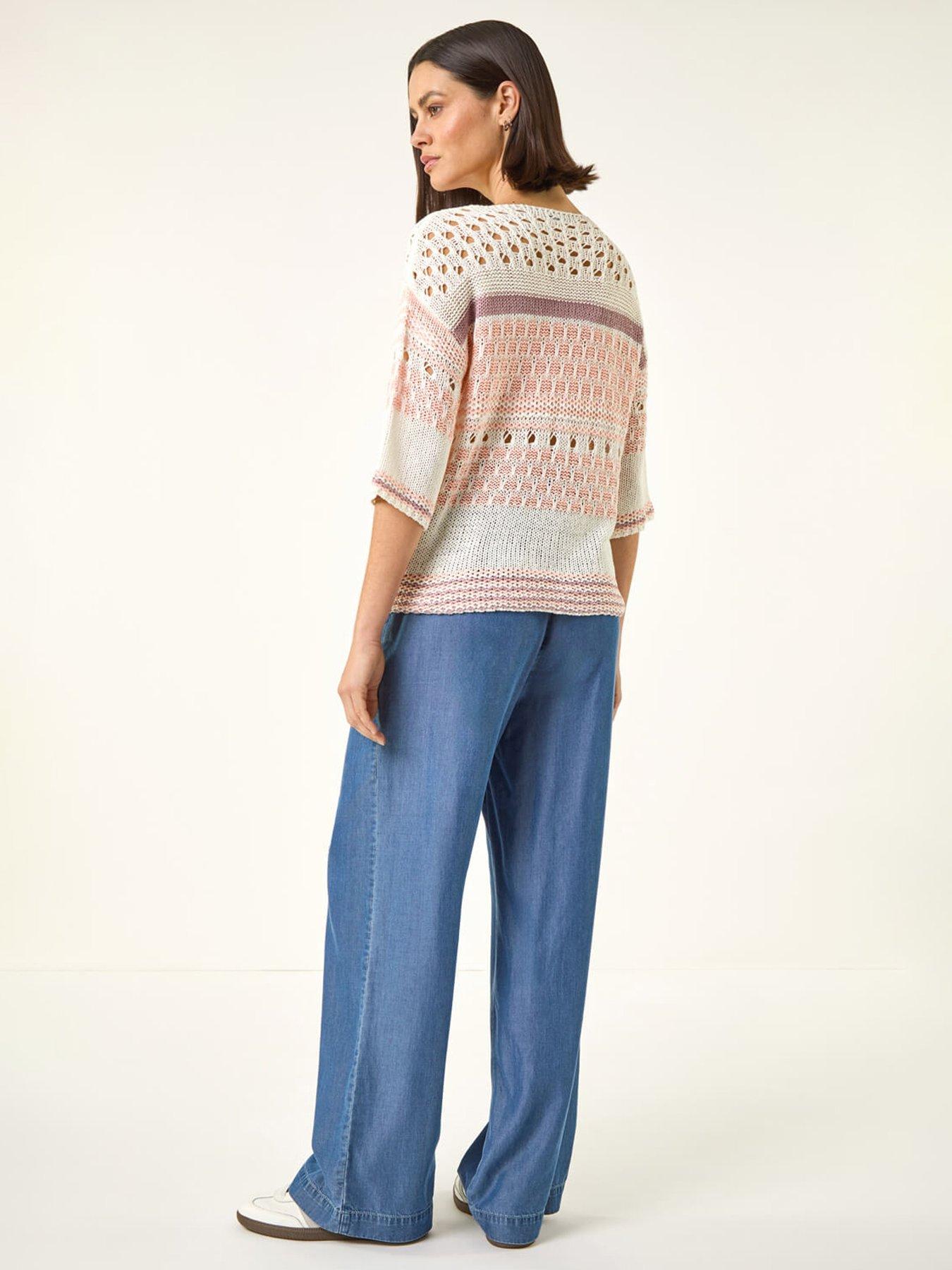 Image 2 of 5 of Roman Textured Abstract Knit Jumper