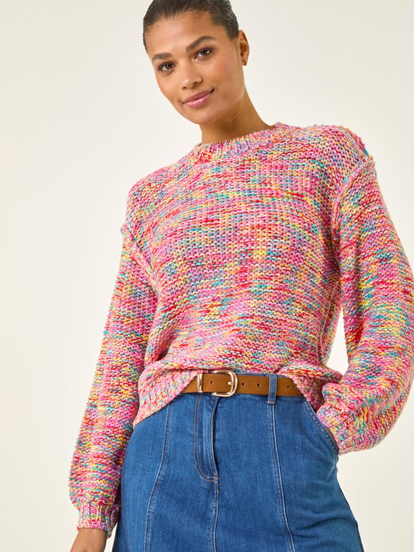 Roman Textured Space Dye Knit Jumper
