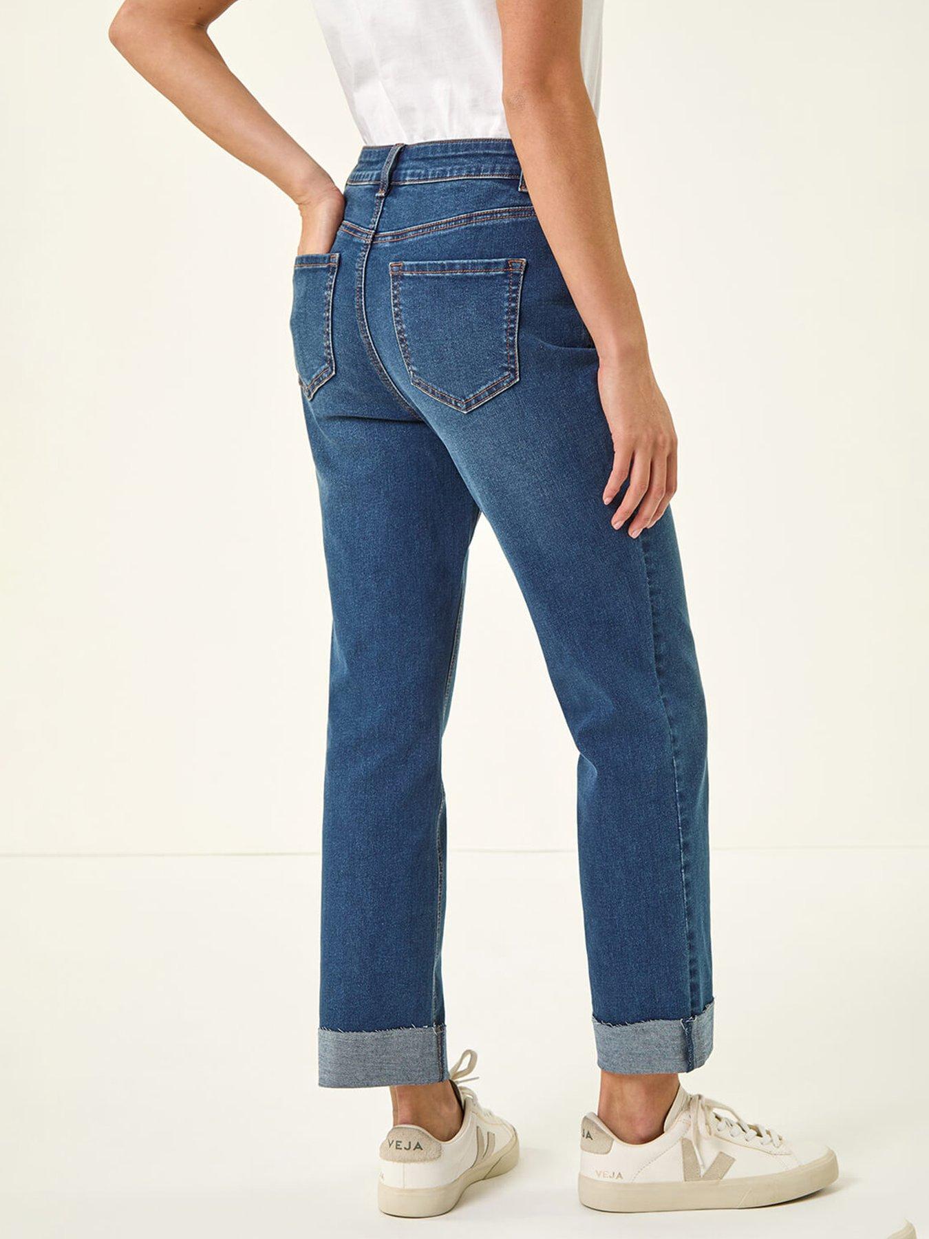 Image 2 of 5 of Roman Petite Turn Up Pocket Jeans