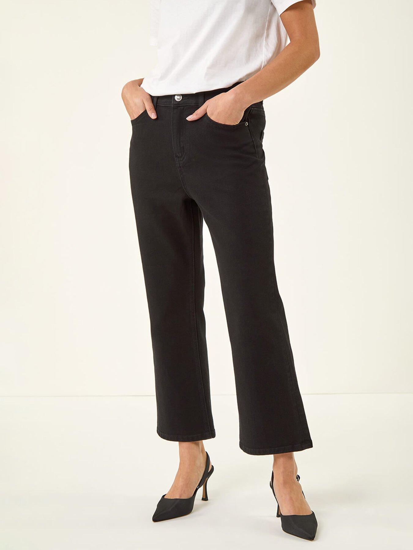 Roman Petite Boocut Cropped Jeans