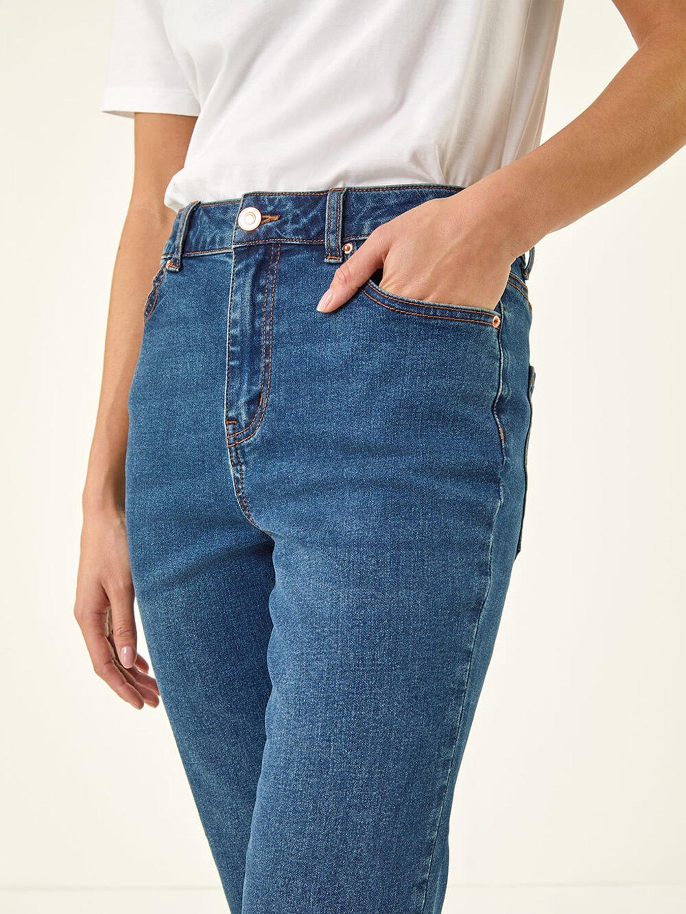 Image 5 of 5 of Roman Petite Boocut Cropped Jeans