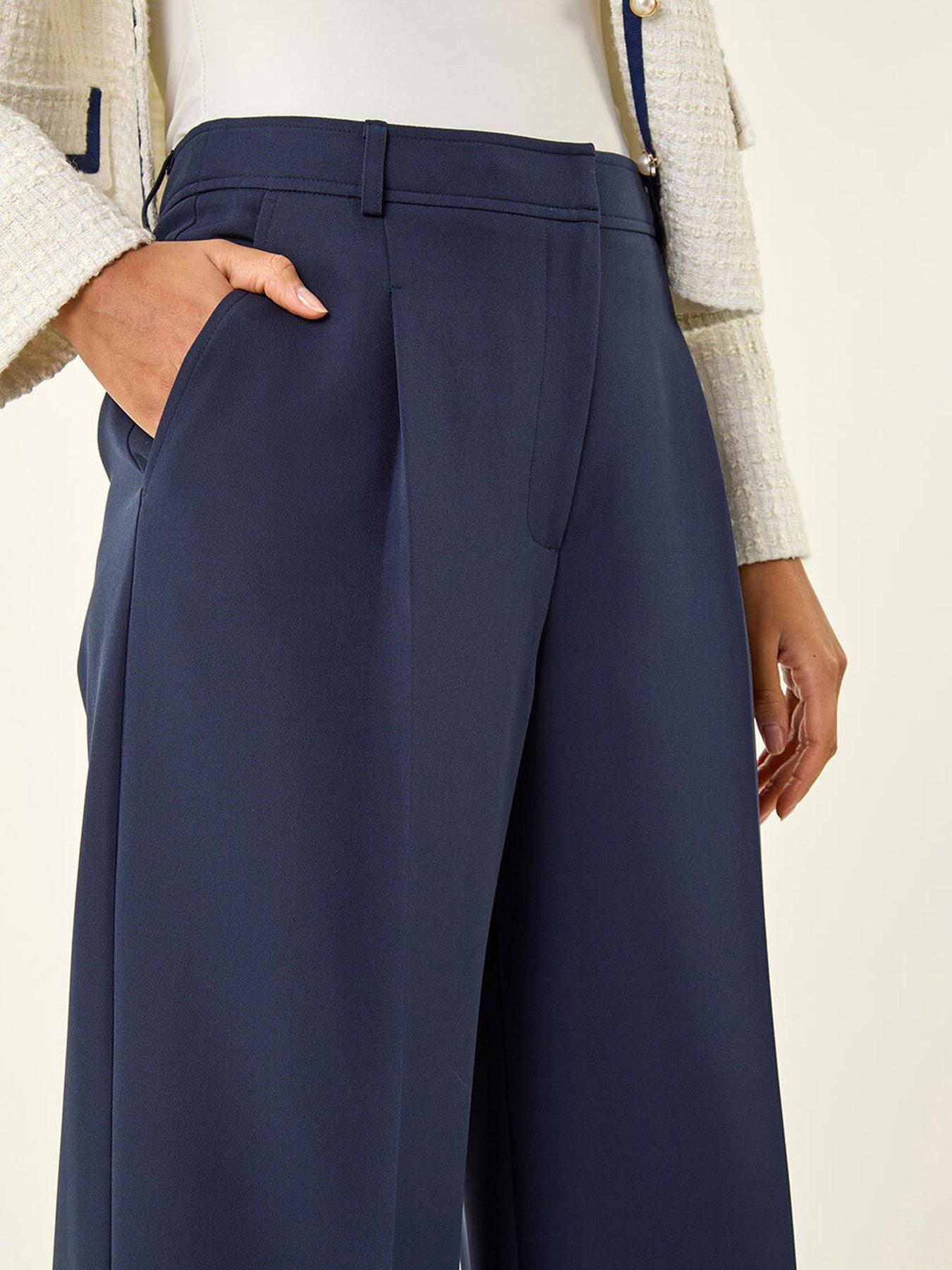 Image 5 of 5 of Roman Pleat Front Wide Leg Trouser