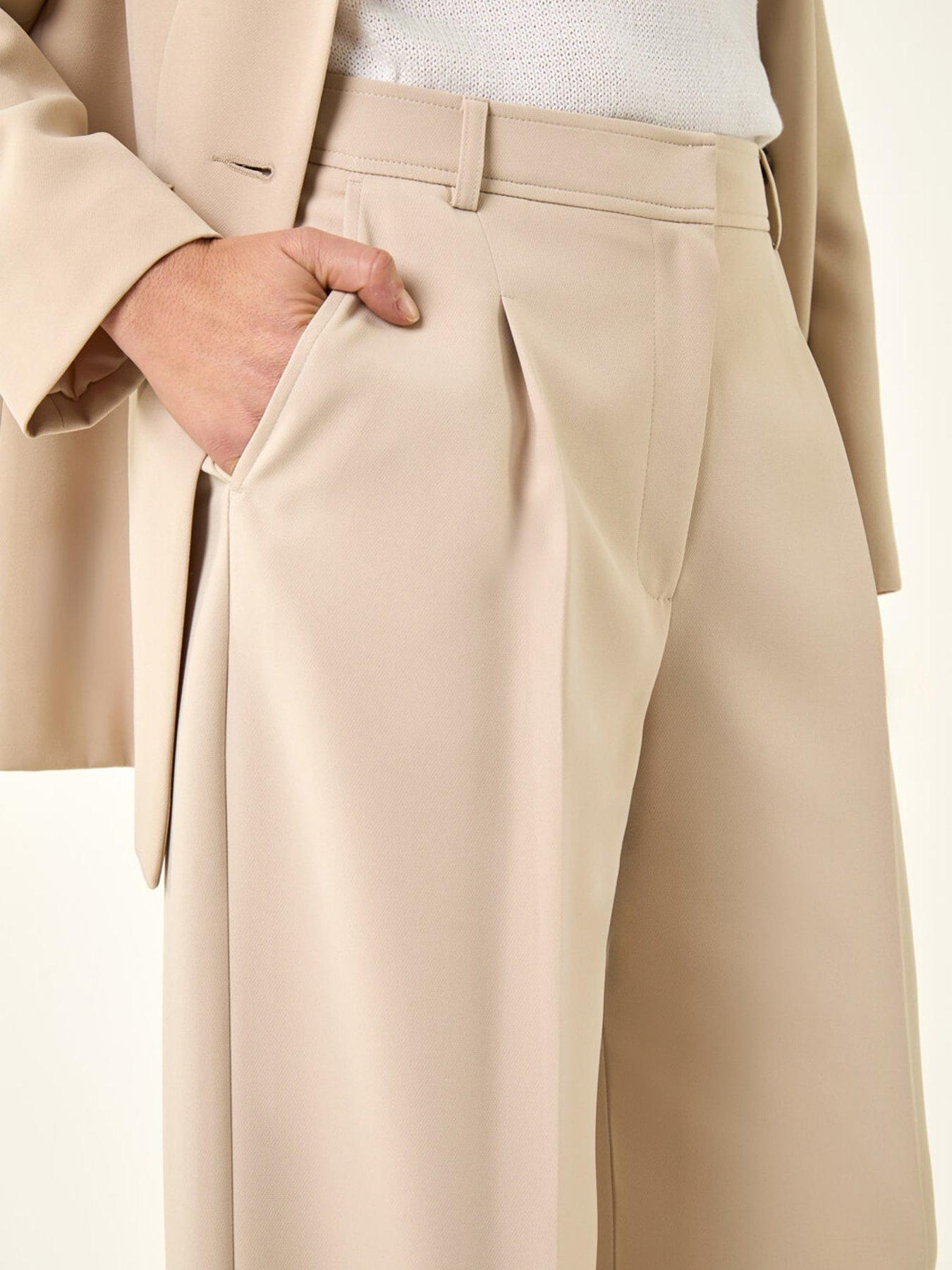 Image 5 of 5 of Roman Pleat Front Wide Leg Trouser