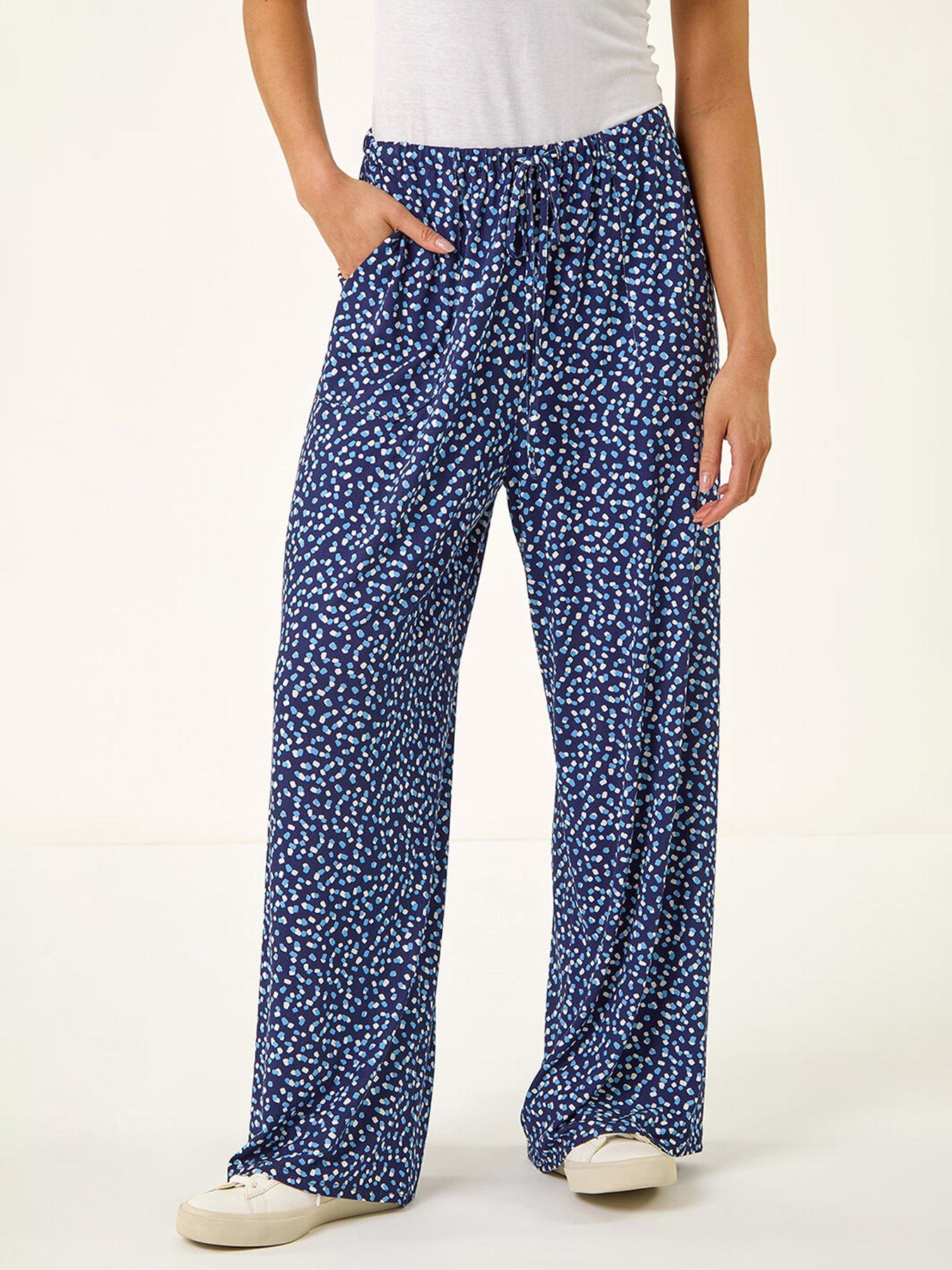 Image 4 of 5 of Roman Petite Spot Wide Leg Trouser