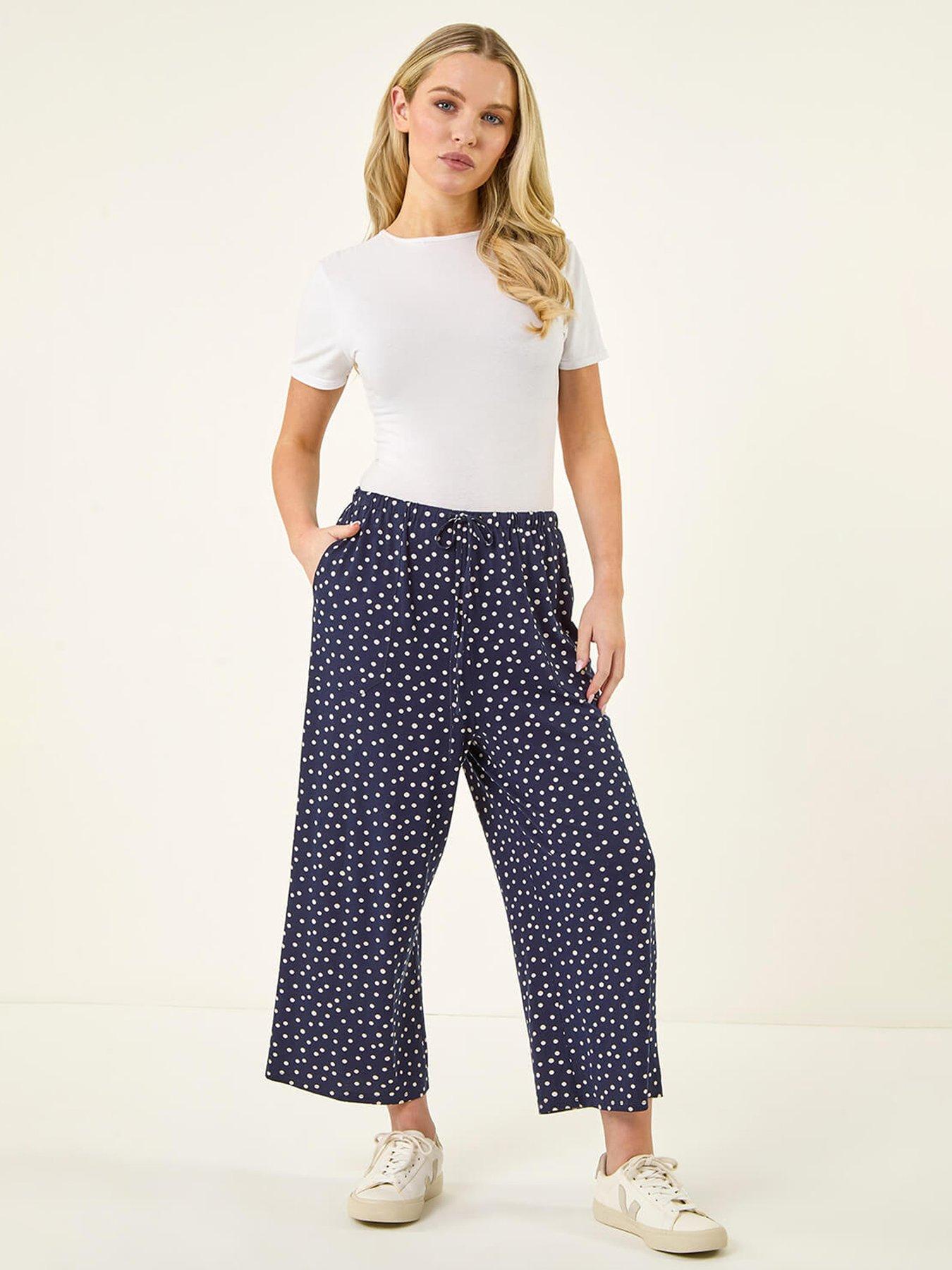 Image 3 of 5 of Roman Petite Spot Stretch Trousers