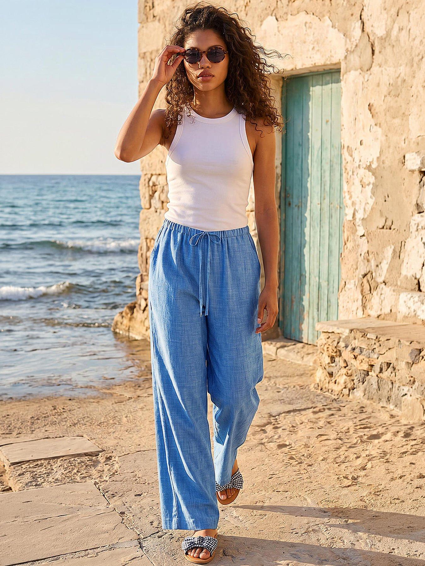 Roman Petite Pull On Woven Trouser