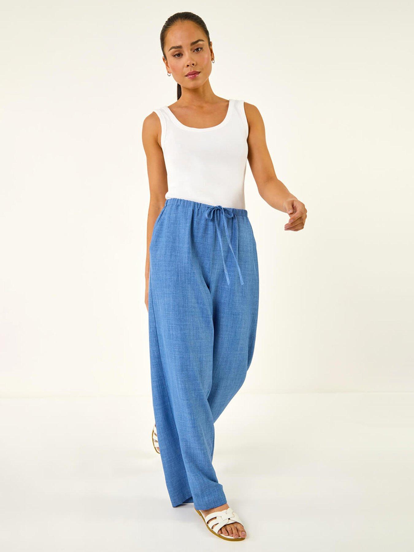 Image 1 of 5 of Roman Petite Pull On Woven Trouser