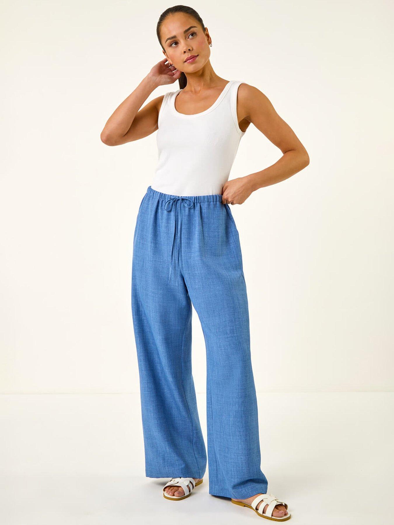 Image 3 of 5 of Roman Petite Pull On Woven Trouser