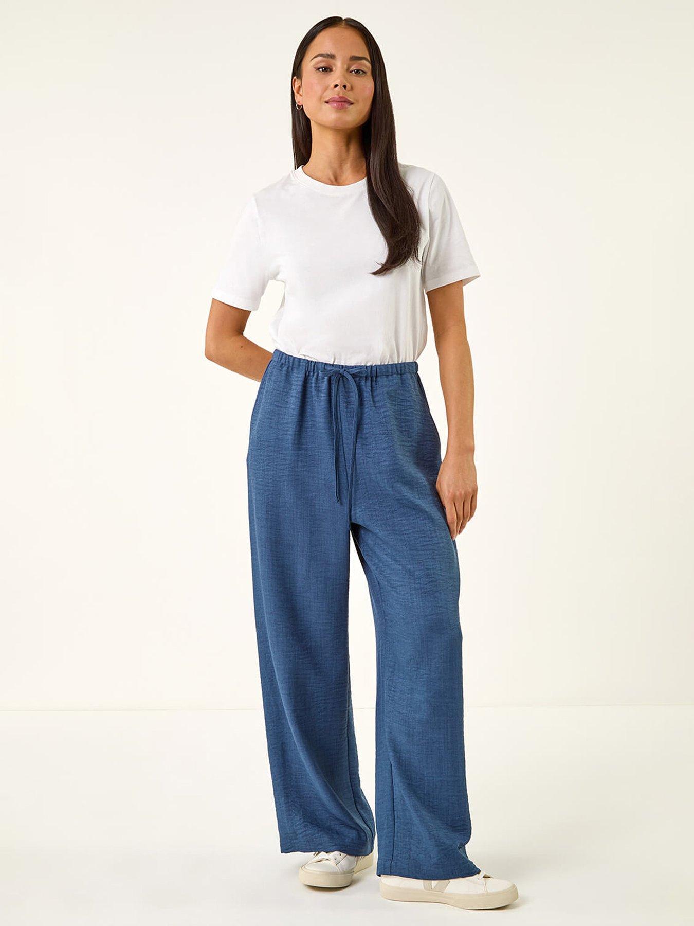 Image 3 of 5 of Roman Petite Pull On Woven Trouser