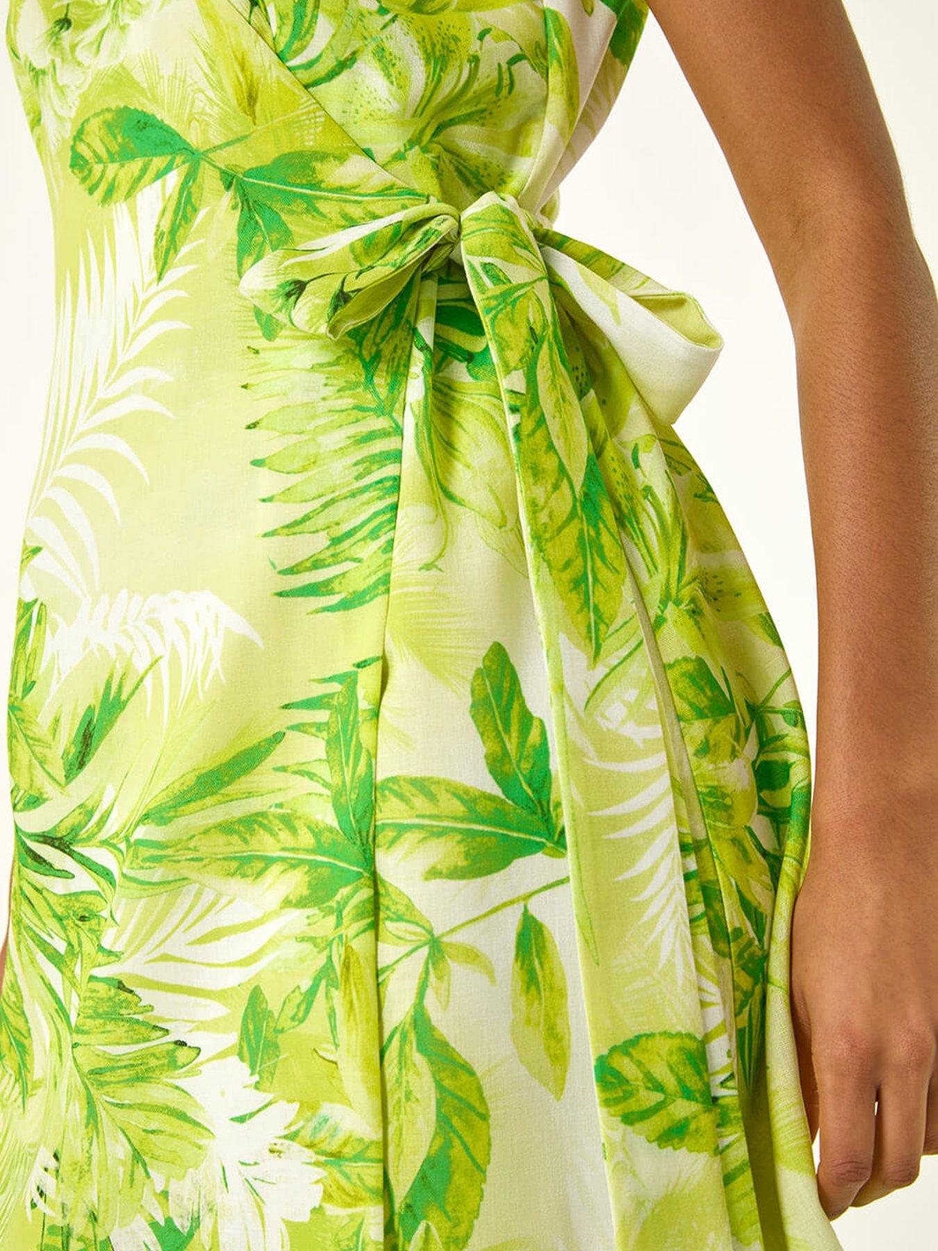 Image 5 of 5 of Roman Dusk Floral Wrap Dress