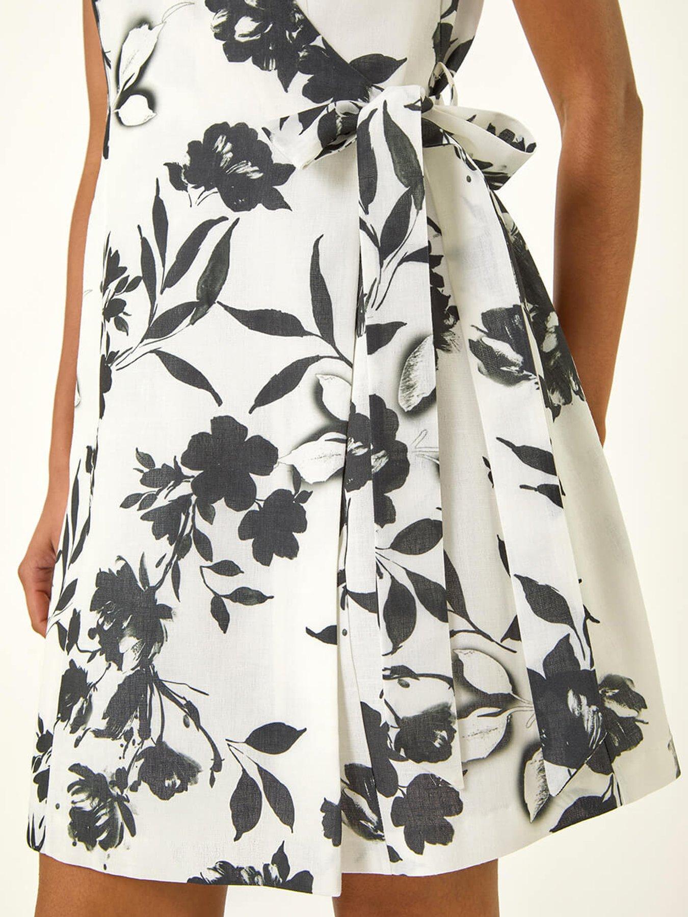 Image 5 of 5 of Roman Dusk Floral Wrap Dress