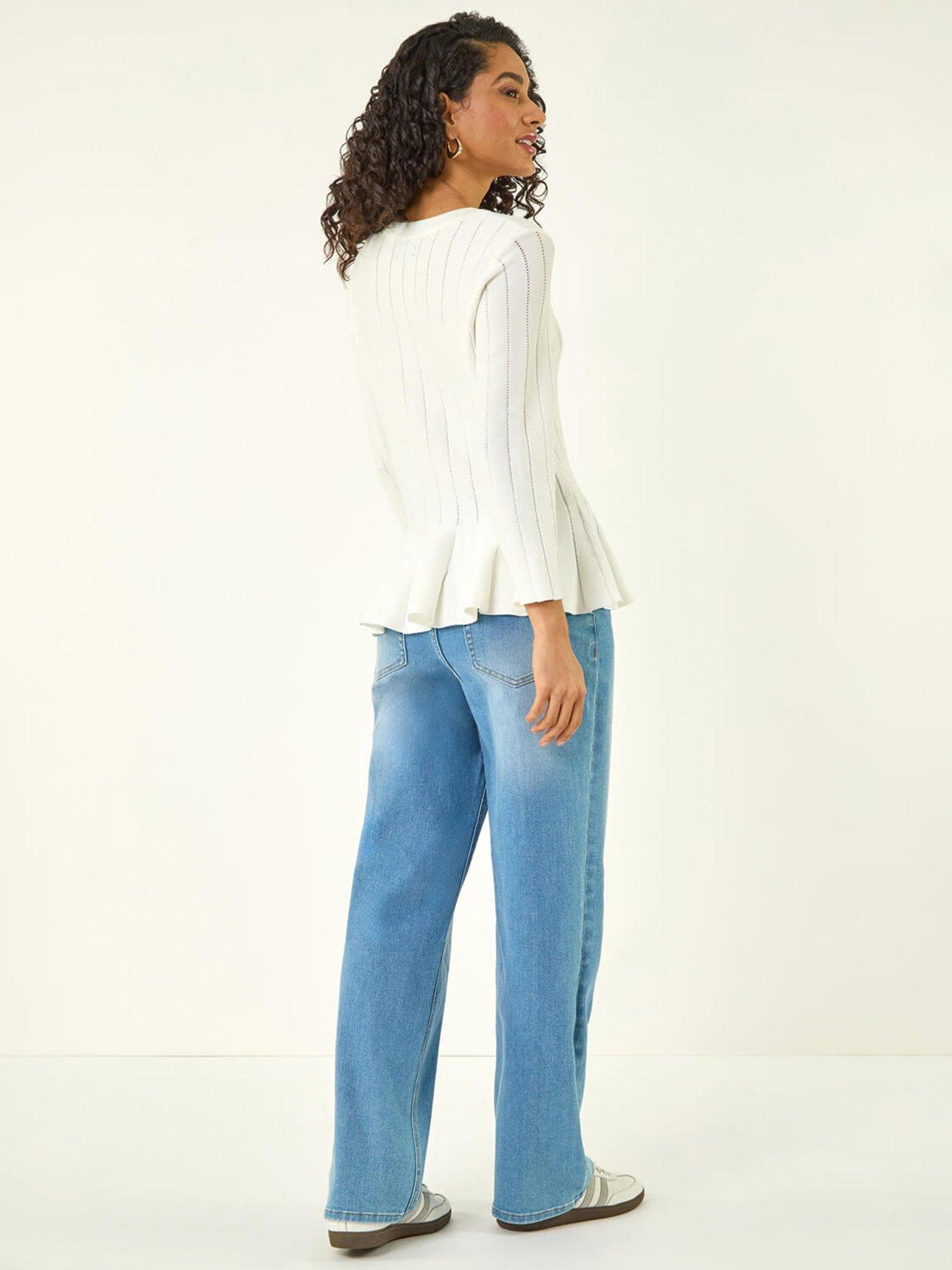 Image 2 of 5 of Roman Dusk Peplum Knitted Top