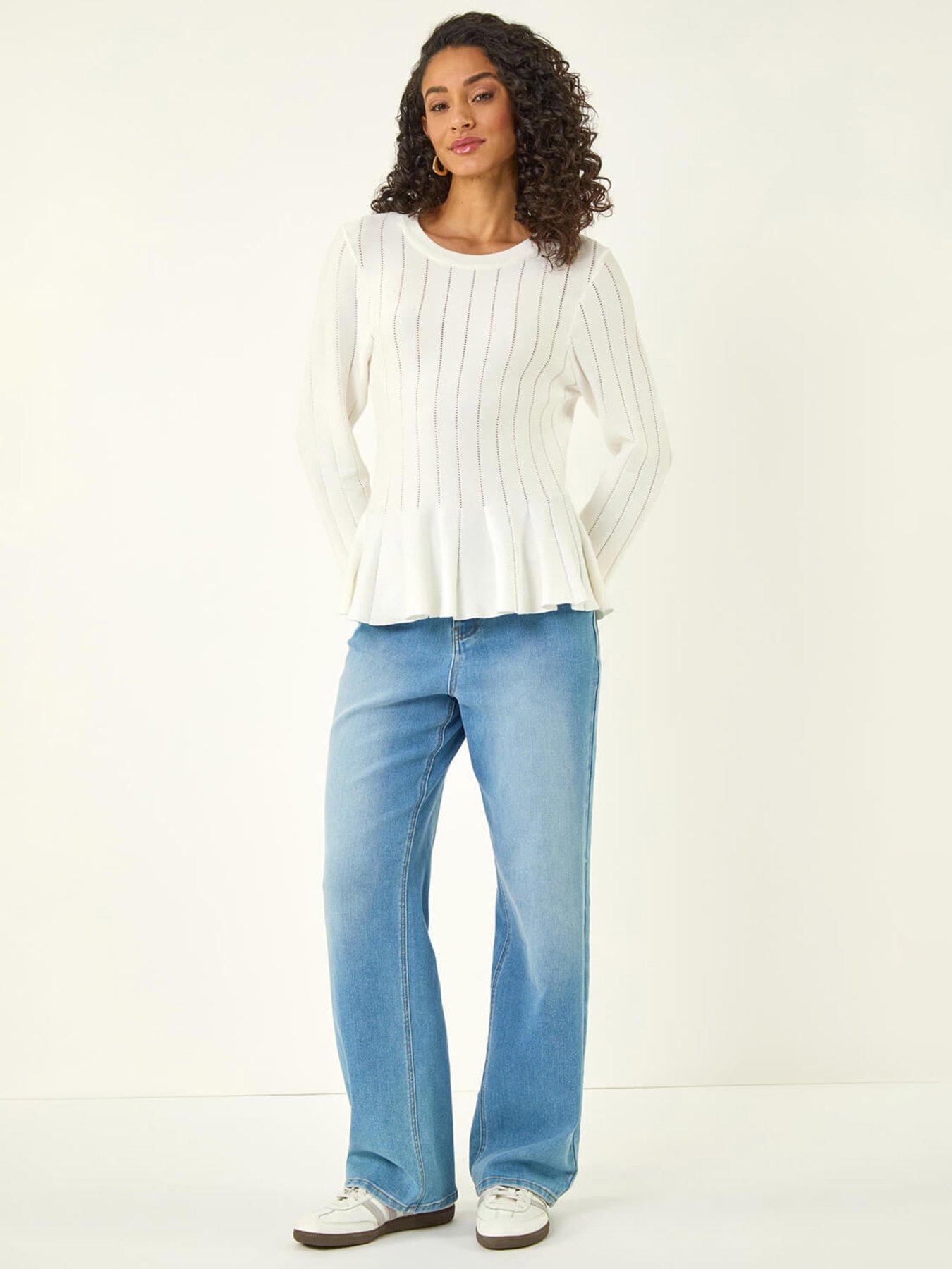 Image 3 of 5 of Roman Dusk Peplum Knitted Top