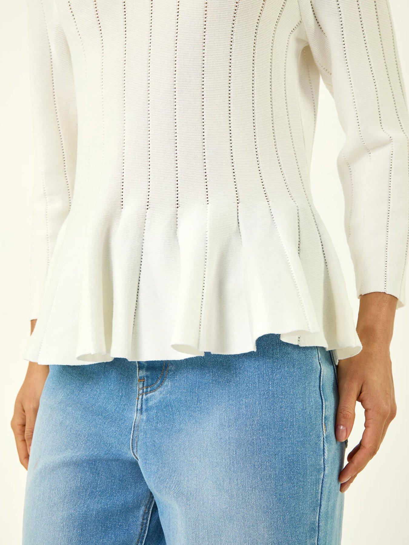Image 5 of 5 of Roman Dusk Peplum Knitted Top