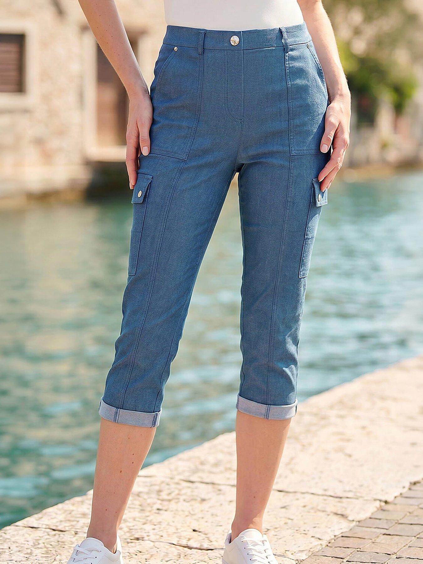 Roman Cropped Cargo Bengaline Trouser