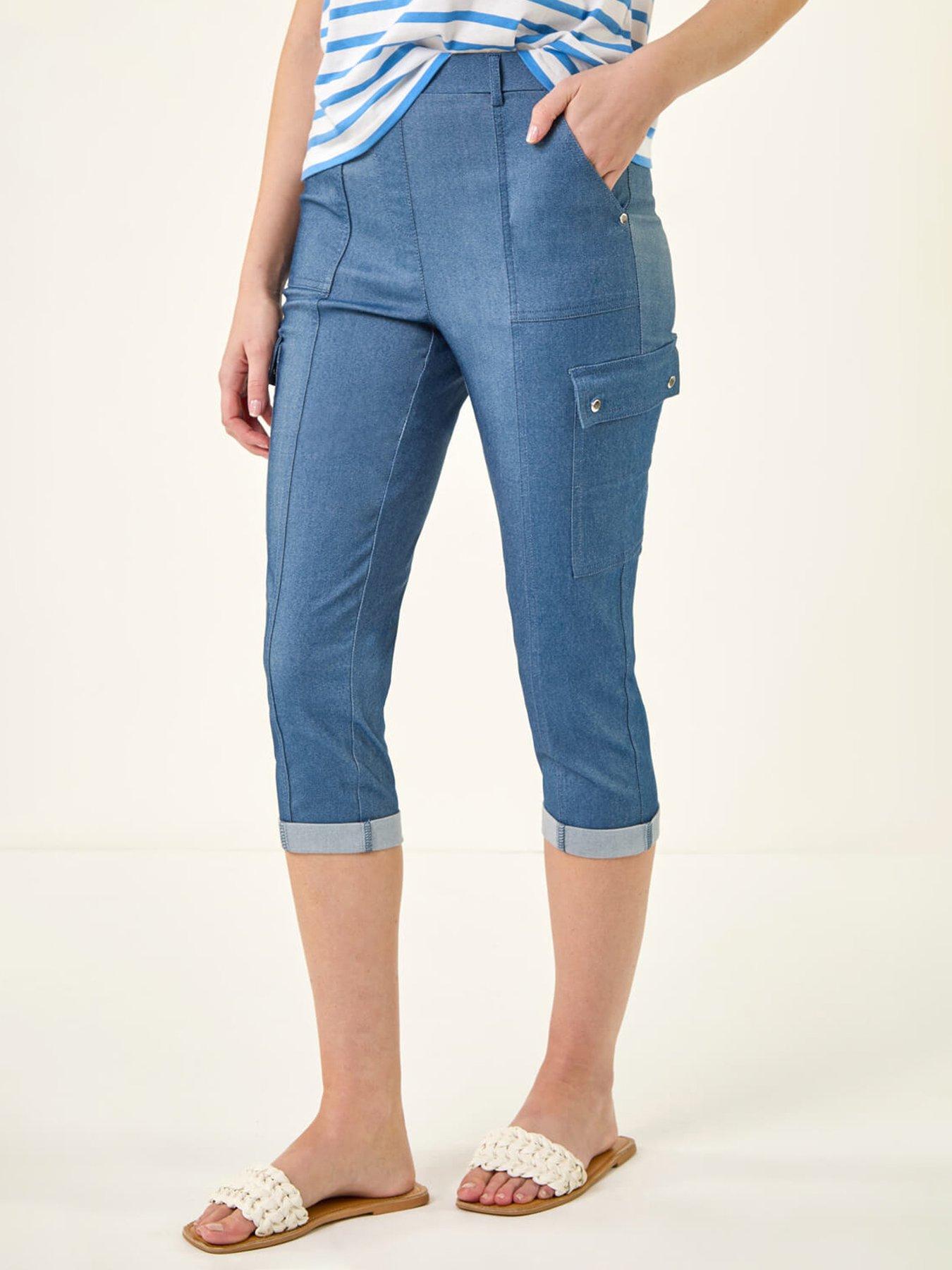 Roman Cropped Cargo Bengaline Trouser