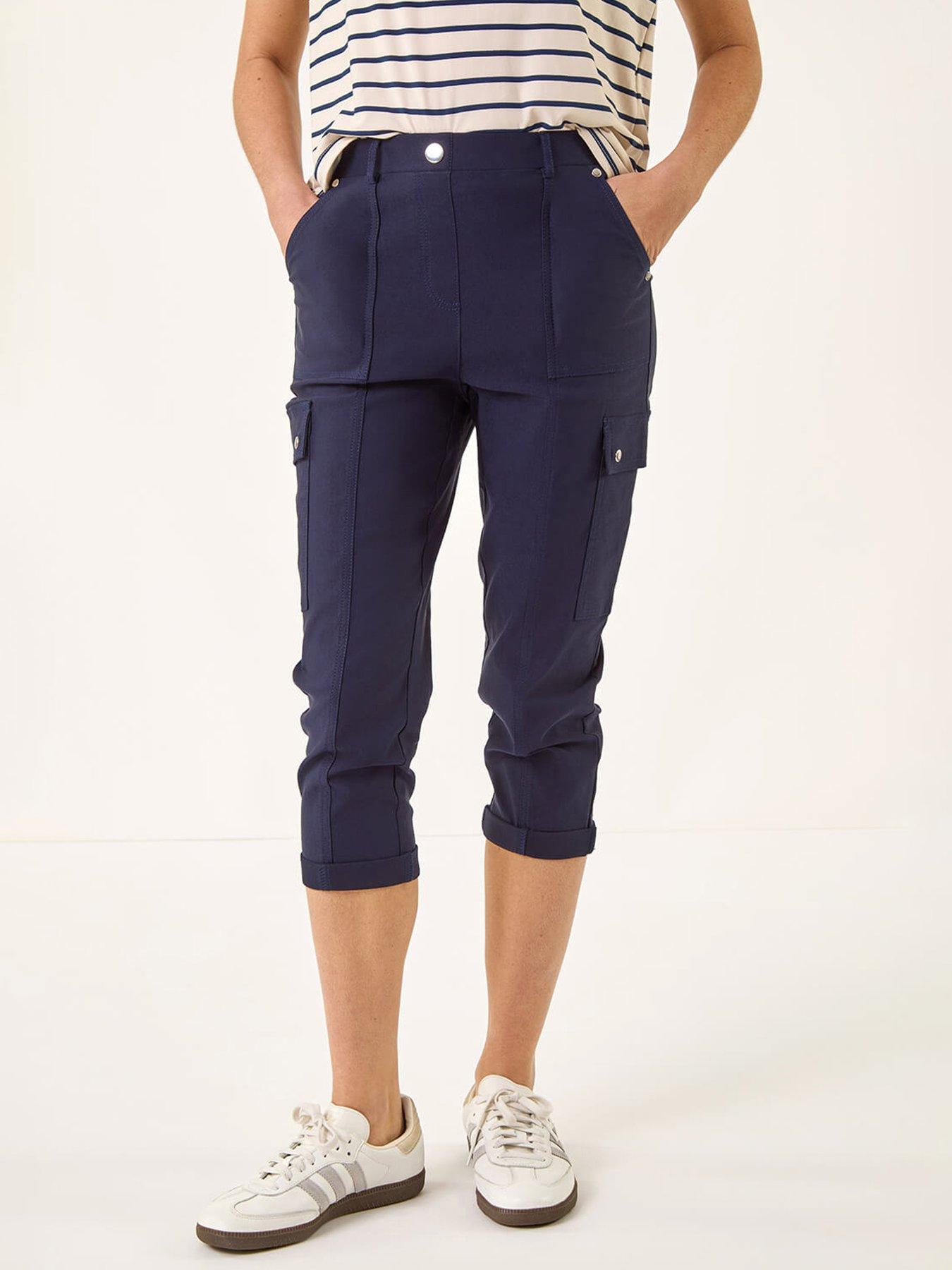 Roman Cropped Cargo Bengaline Trouser