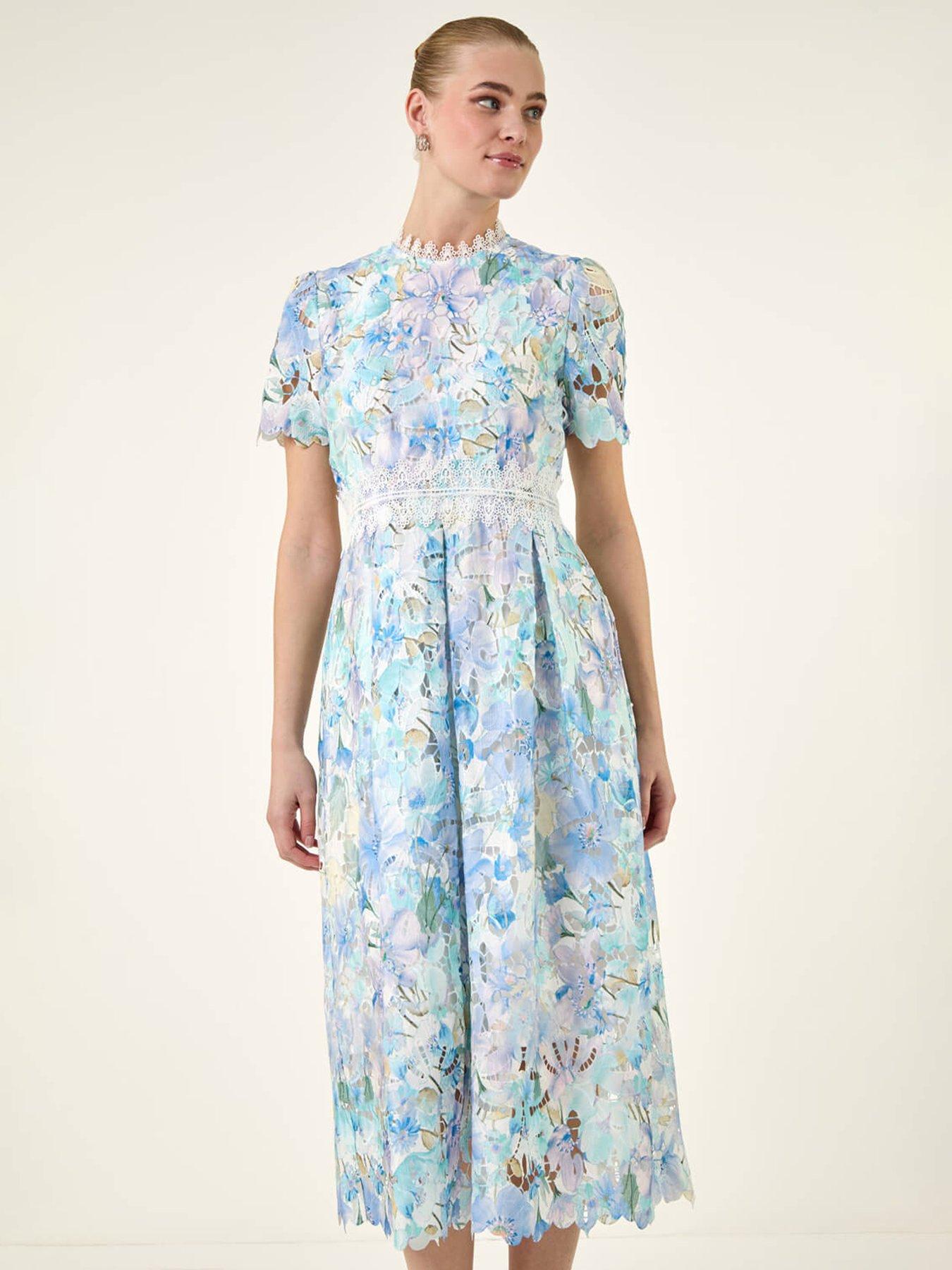 Roman Watercolour Lace Dress