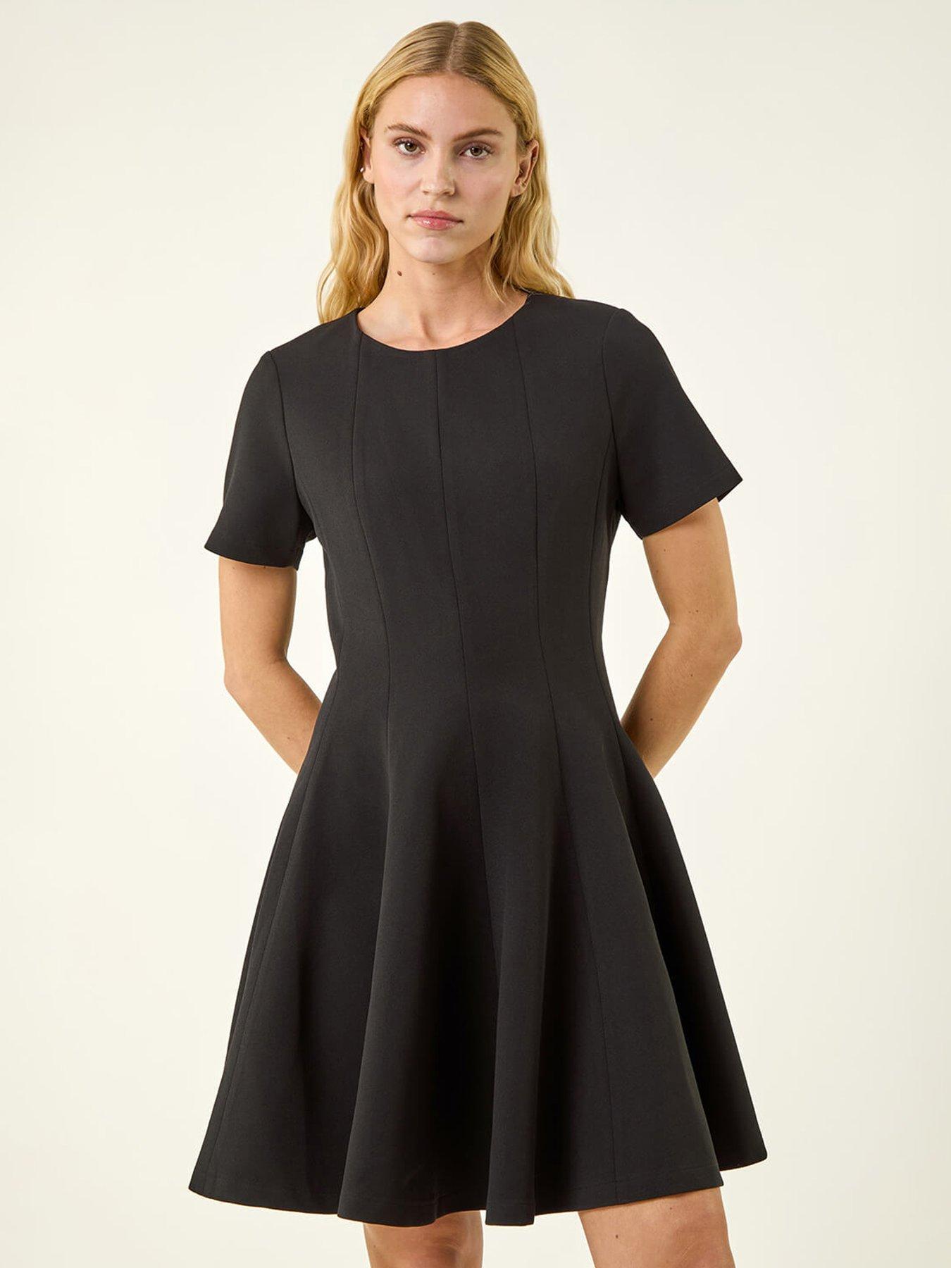 roman-panel-flared-stretch-dress