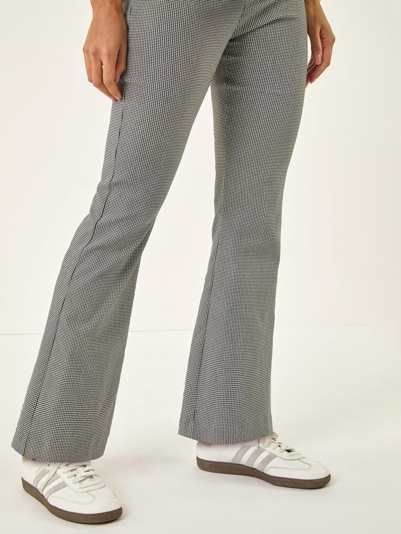 Image 5 of 5 of Roman Dogtooth Stretch Wide Leg Trouser