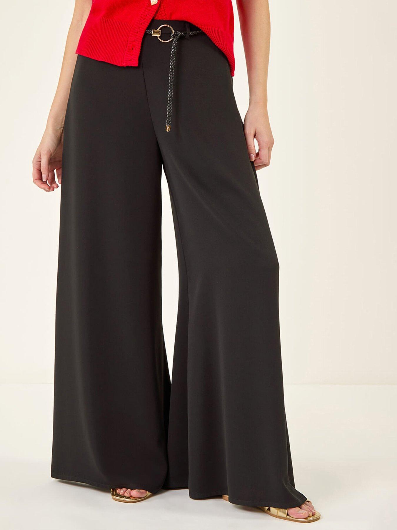 Roman Wide Leg Tie Trouser
