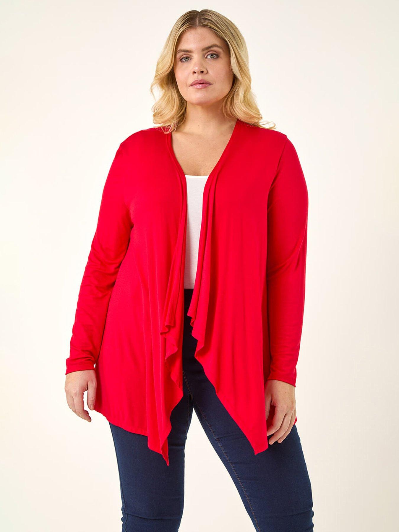 Roman Curve Waterfall Front Cardigan