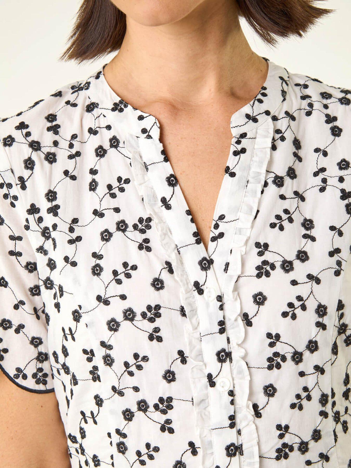 Image 5 of 5 of Roman Embroidered Buttoned Midi Dress