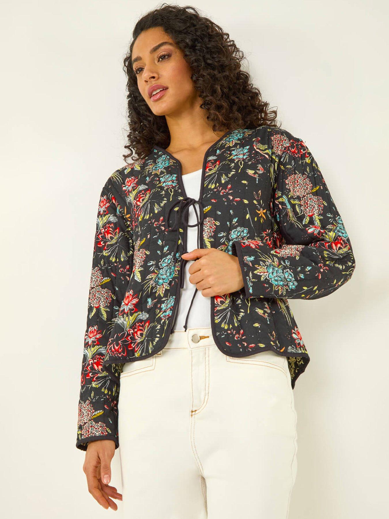 Roman Dusk Reversible Printed Quilted Jacket