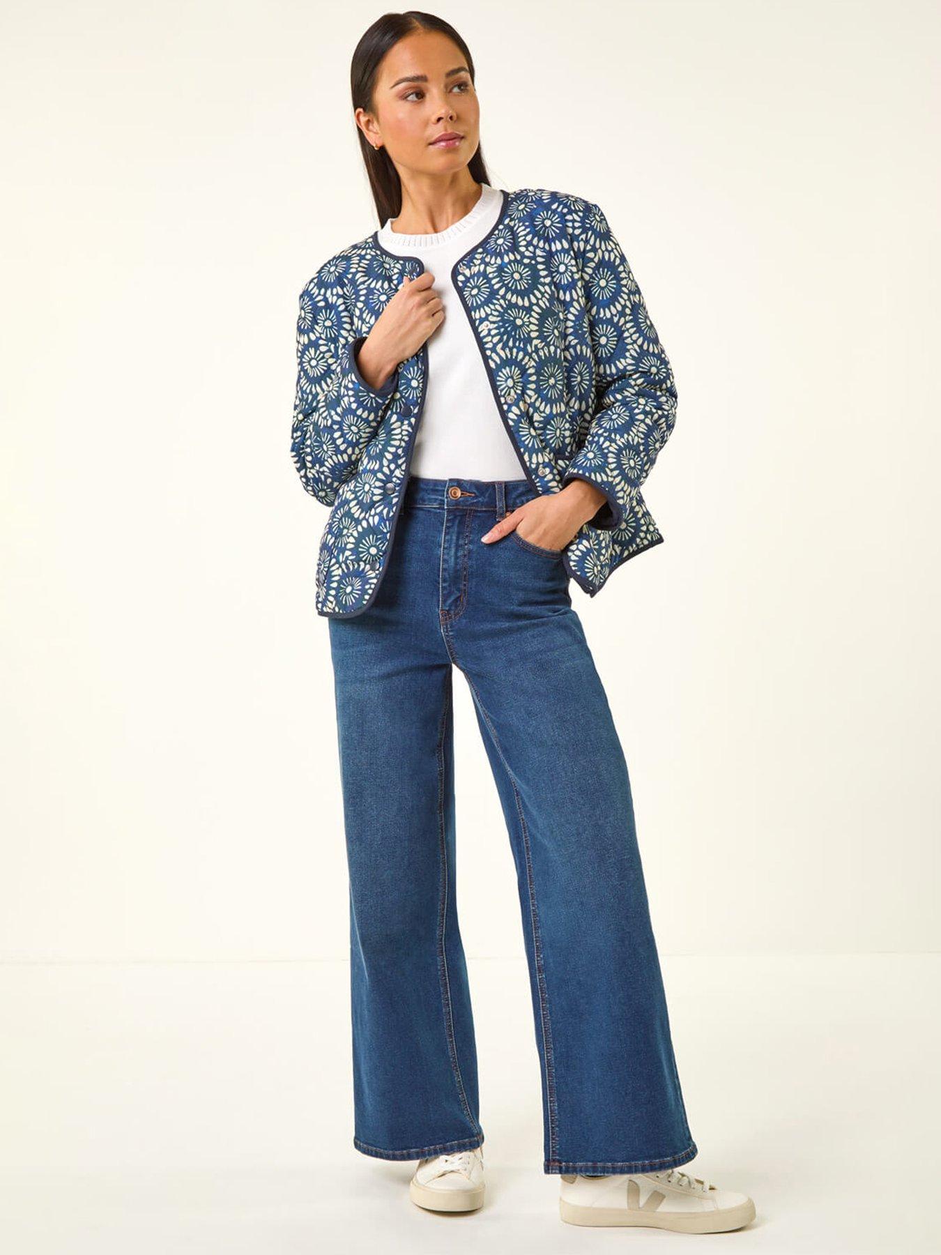 Image 3 of 5 of Roman Petite Geo Quilted Puffer Jacket