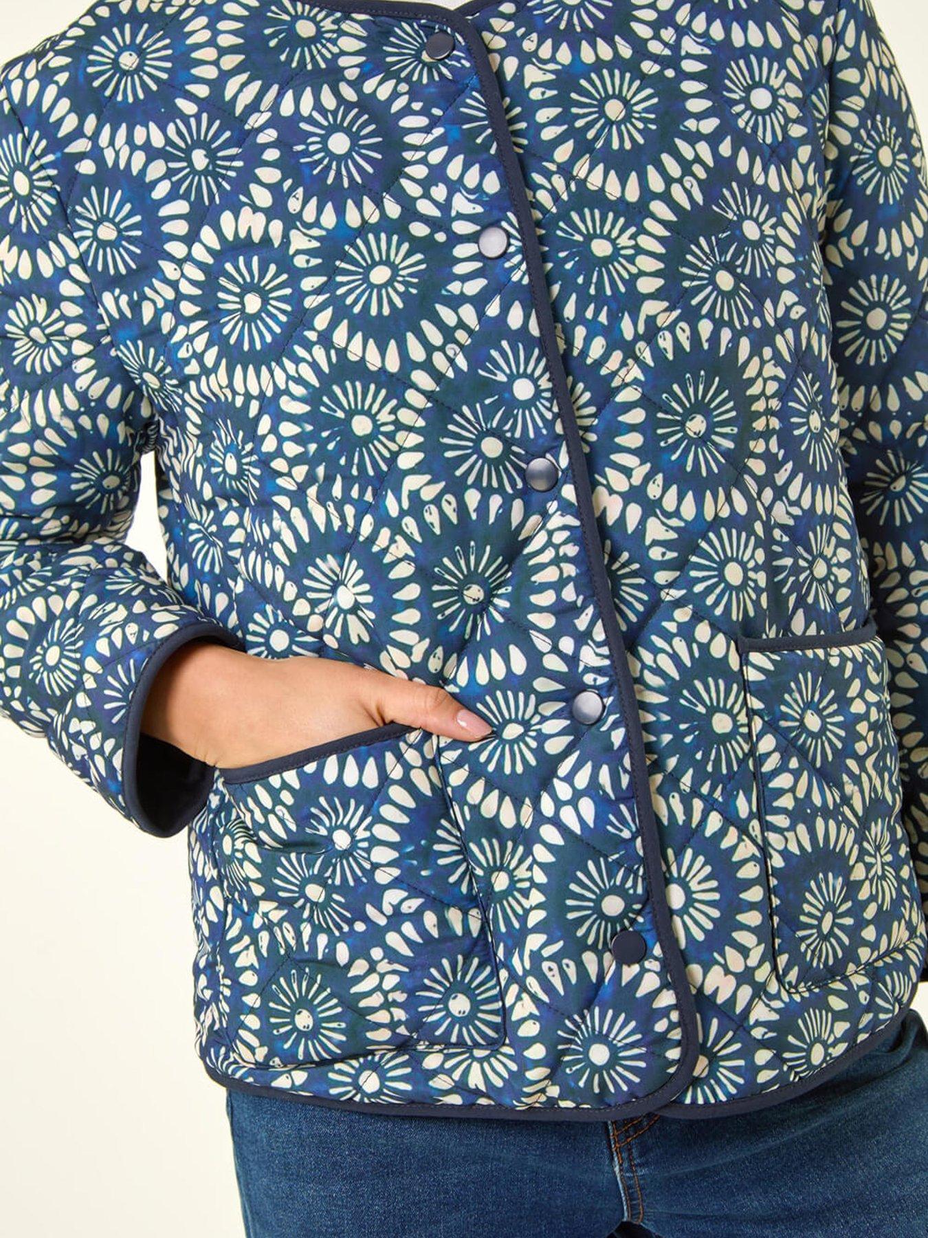 Image 5 of 5 of Roman Petite Geo Quilted Puffer Jacket