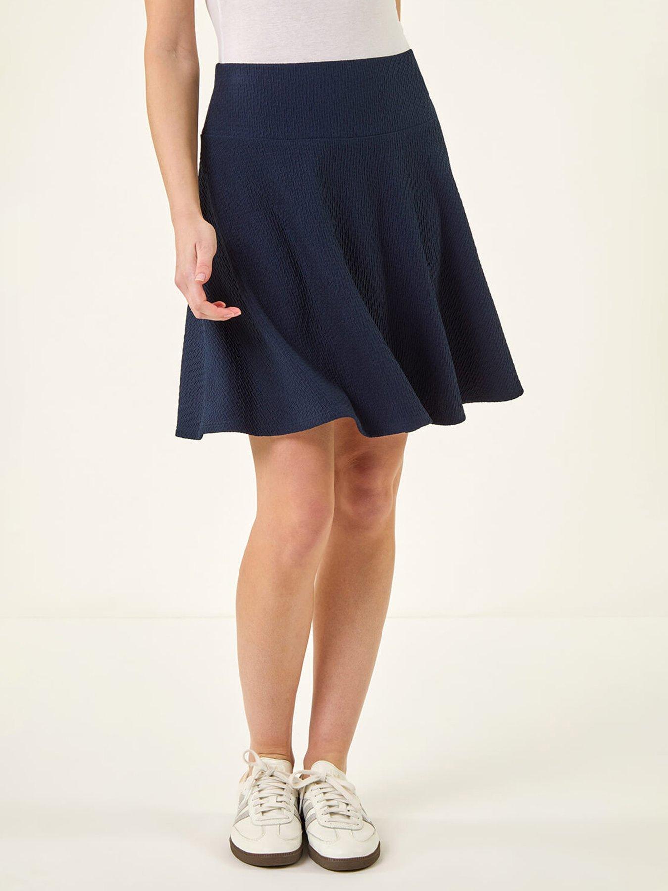 Roman Textured Skater Skirt