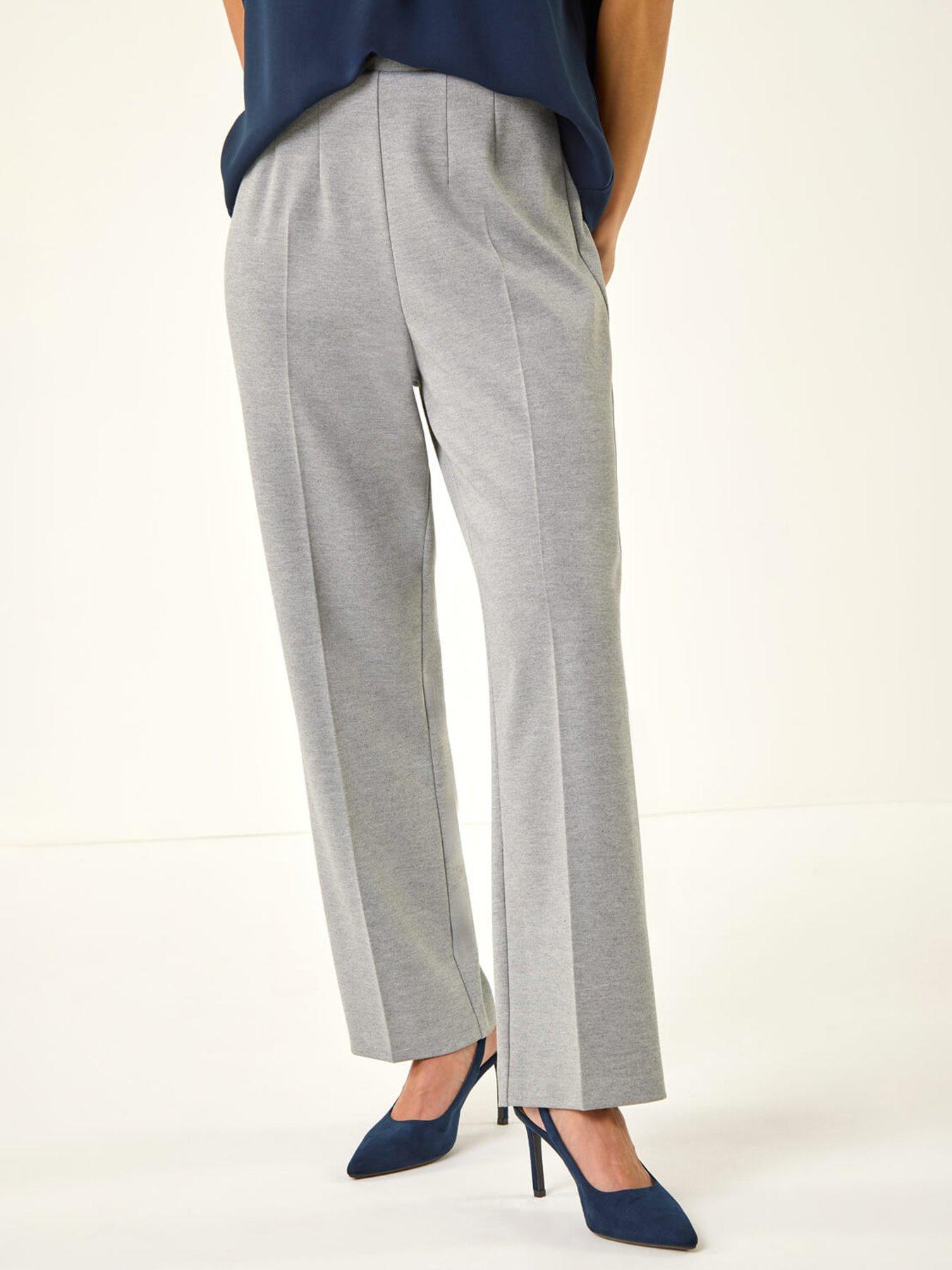Roman Petite Straight Leg Ponte Stretch Trouser