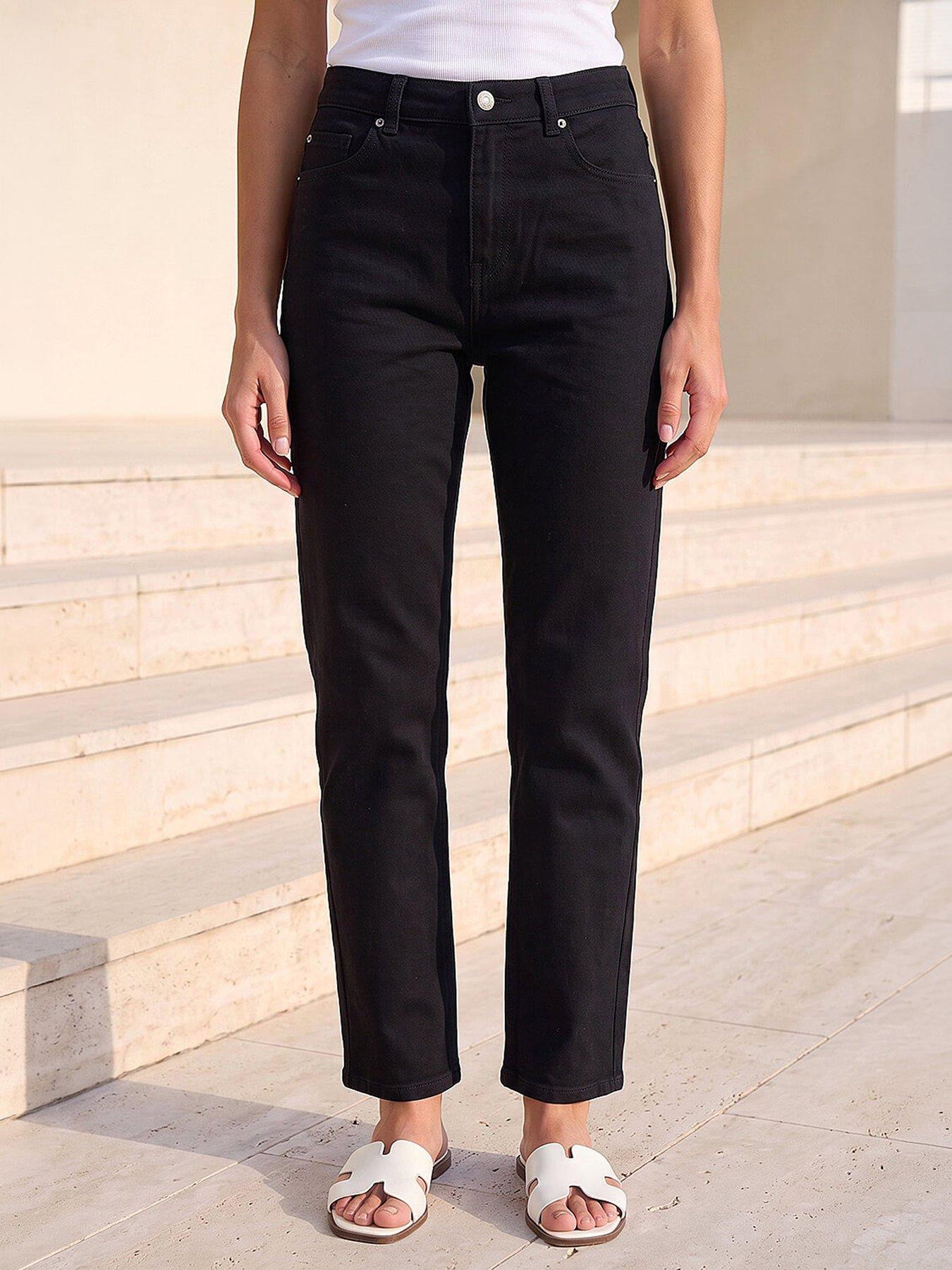Roman Petite Stretch Straight Leg Trousers