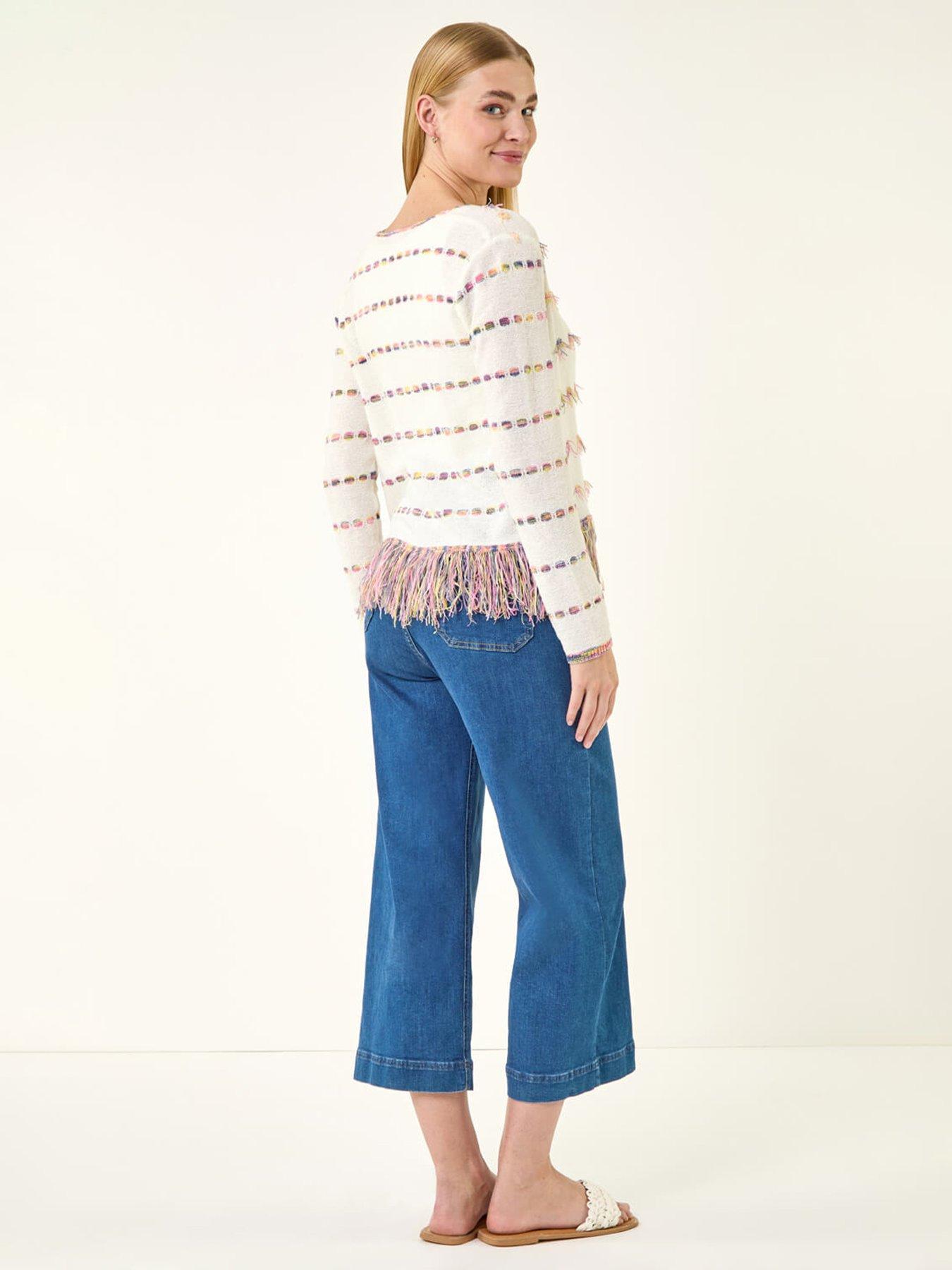 Image 2 of 5 of Roman Fringe Light Knit Cardigan