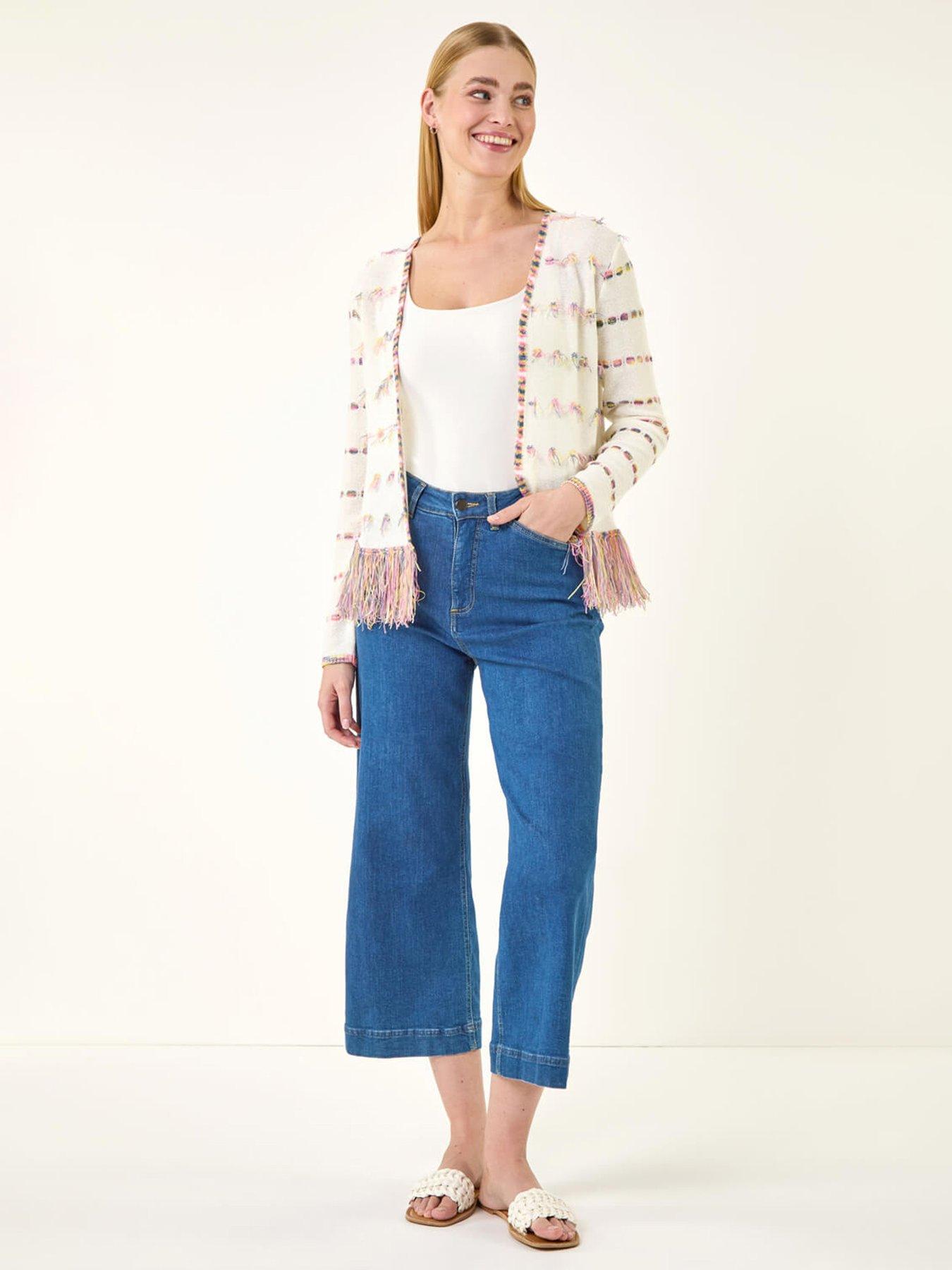 Image 3 of 5 of Roman Fringe Light Knit Cardigan