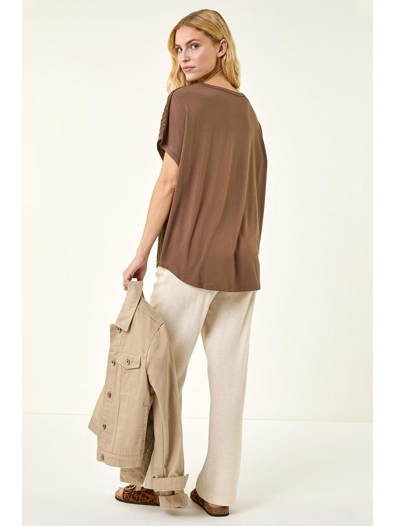 Image 2 of 5 of Roman Textured Stretch Tunic Top