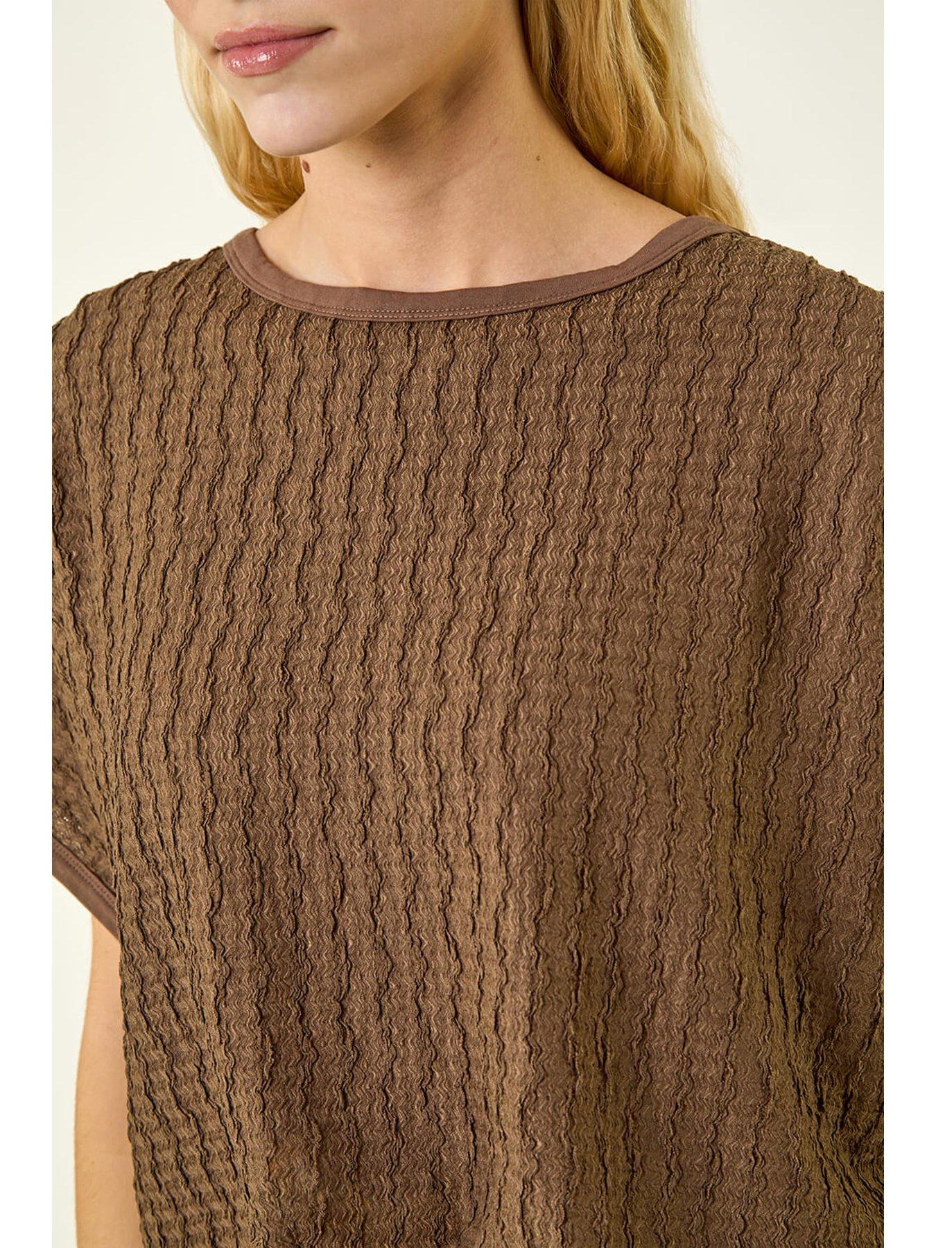 Image 5 of 5 of Roman Textured Stretch Tunic Top