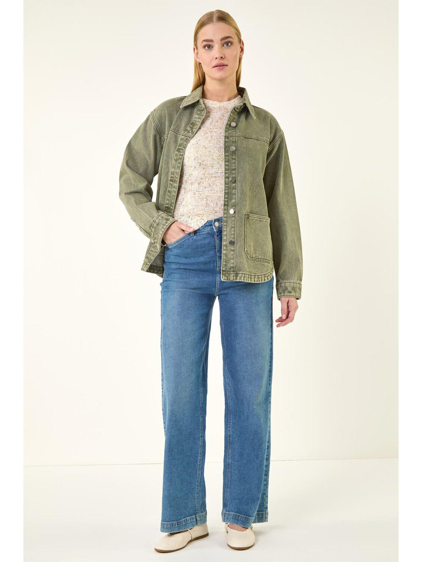 Image 3 of 5 of Roman Denim Button Front Pocket Jacket