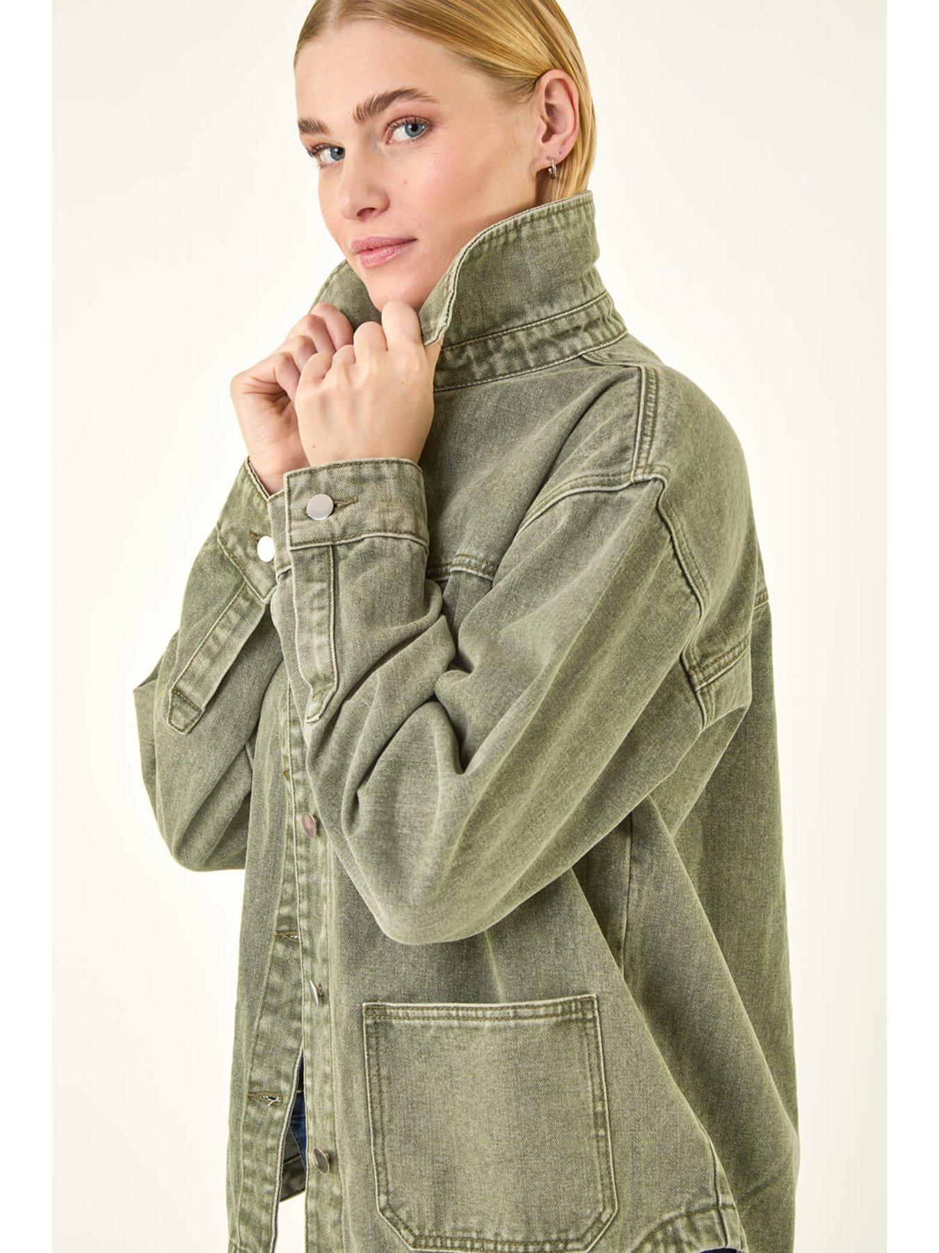 Image 4 of 5 of Roman Denim Button Front Pocket Jacket