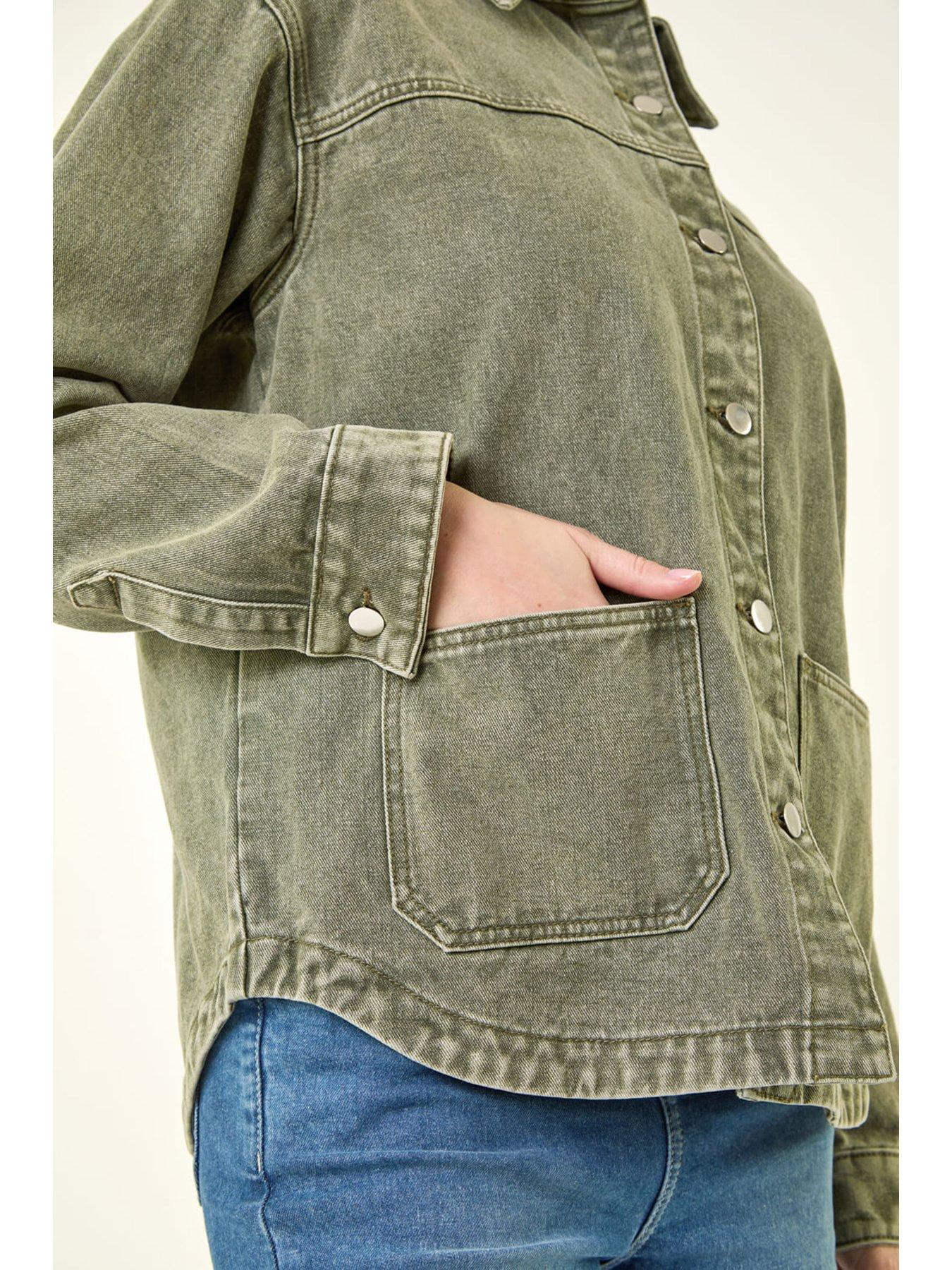 Image 5 of 5 of Roman Denim Button Front Pocket Jacket