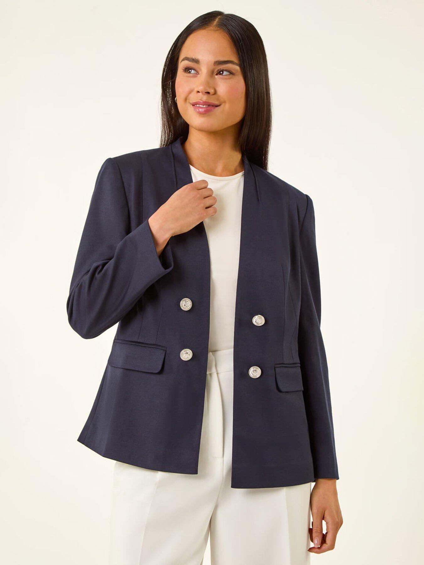 Image 4 of 5 of Roman Petite Pocket Ponte Blazer