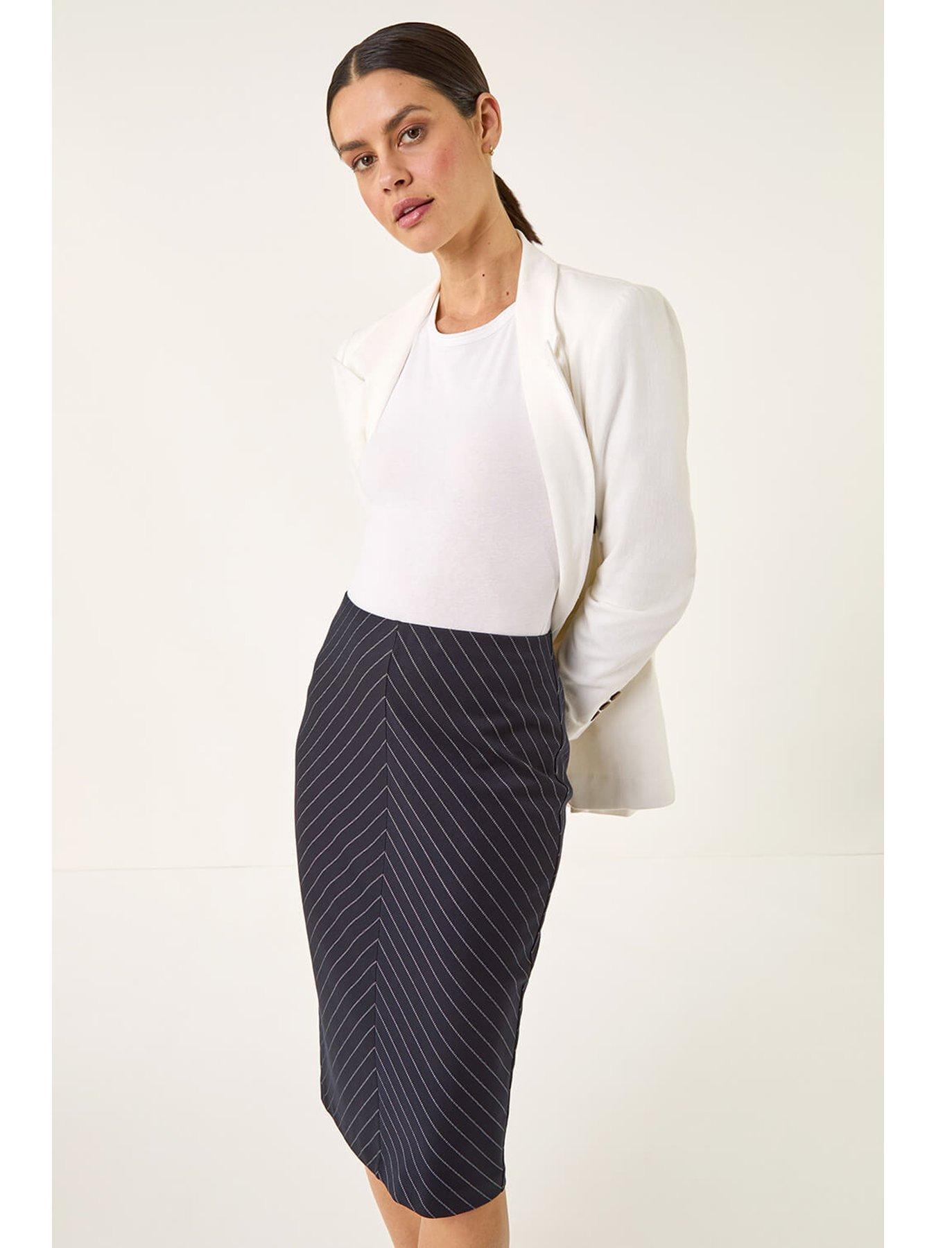 Image 4 of 5 of Roman Chevron Pencil Skirt