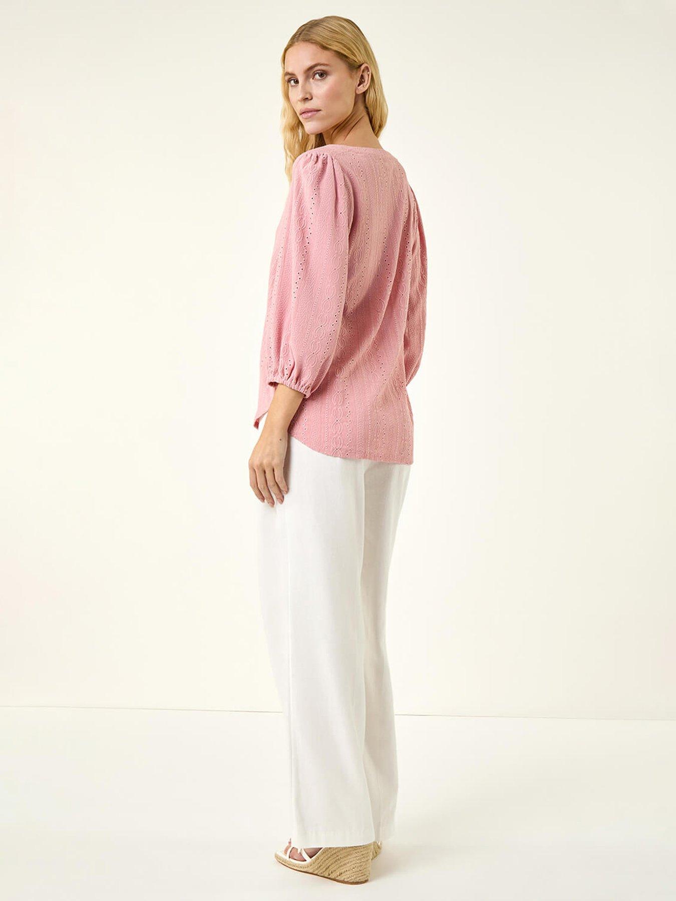 Image 2 of 5 of Roman Broderie Detail Tunic Top