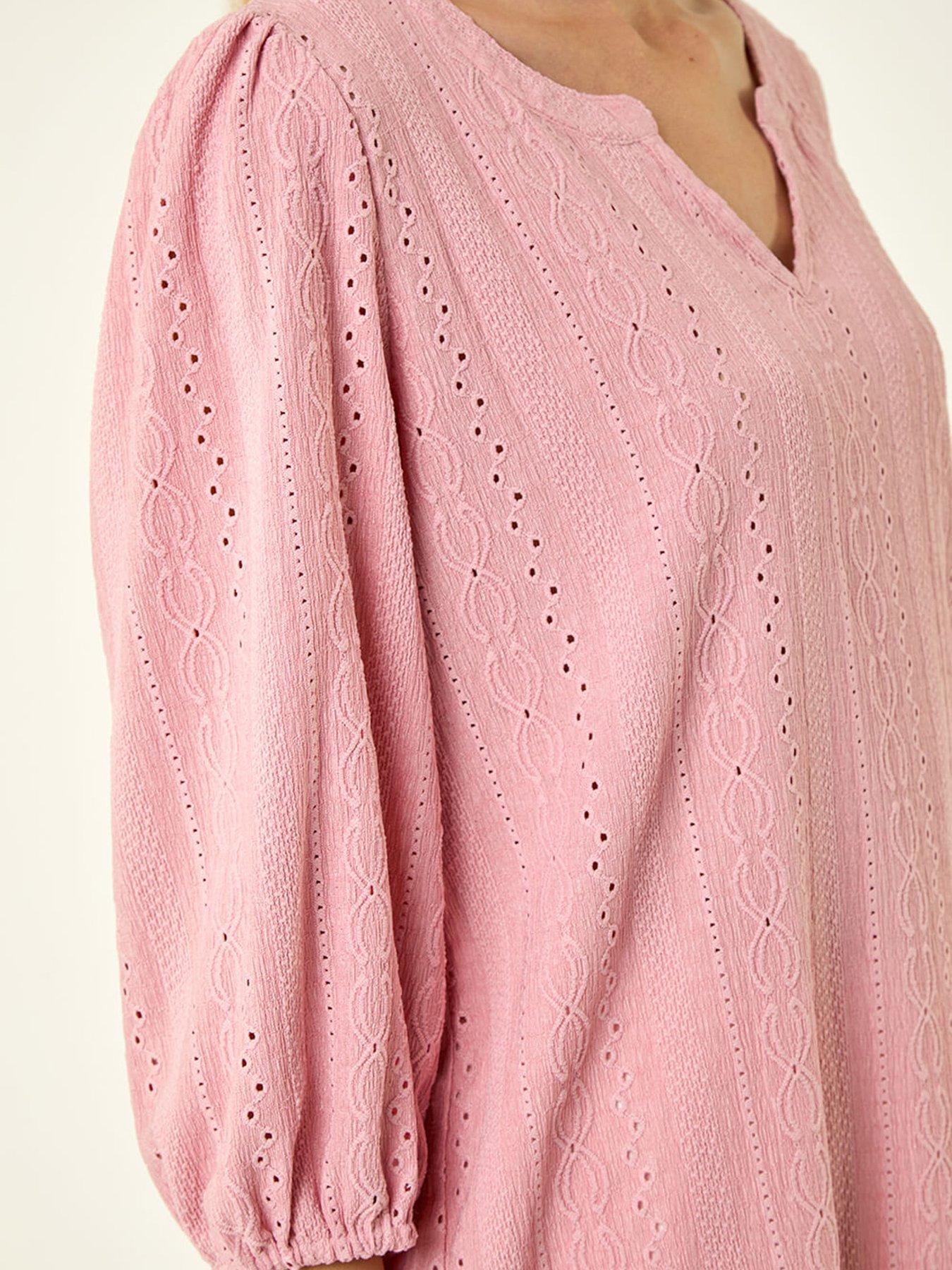 Image 5 of 5 of Roman Broderie Detail Tunic Top